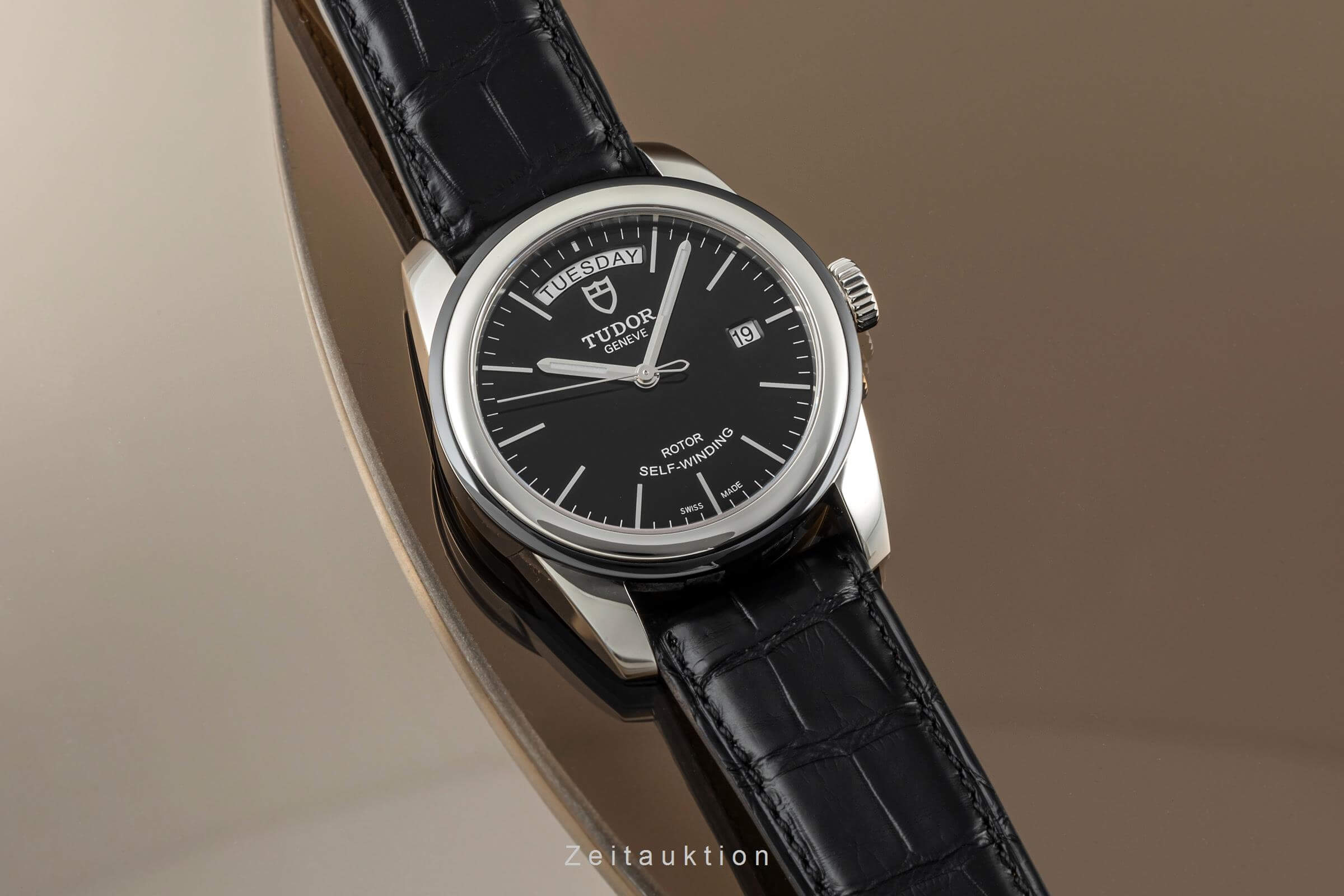 Tudor Glamour Date-Day acciaio automatismo orologio da uomo 56010N  [2402618]