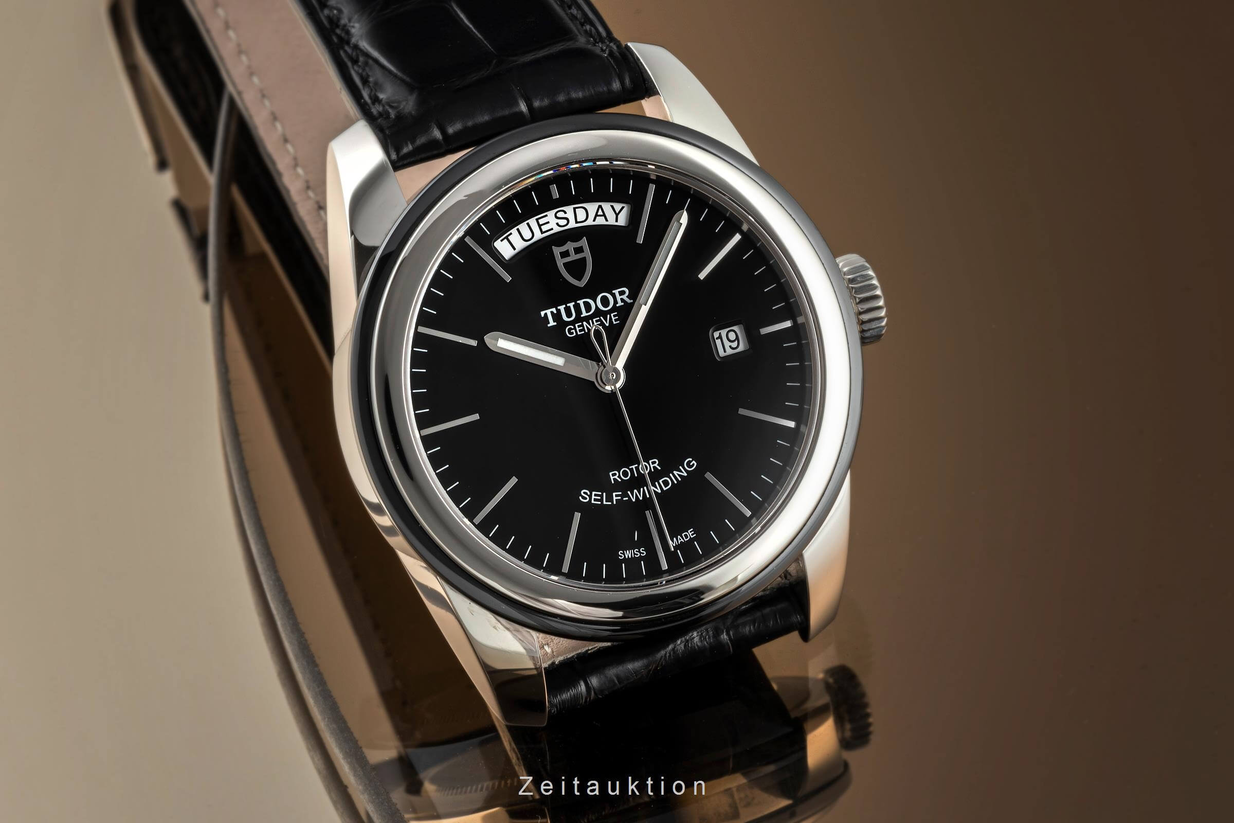 Tudor Glamour Date-Day acciaio automatismo orologio da uomo 56010N  [2402618]