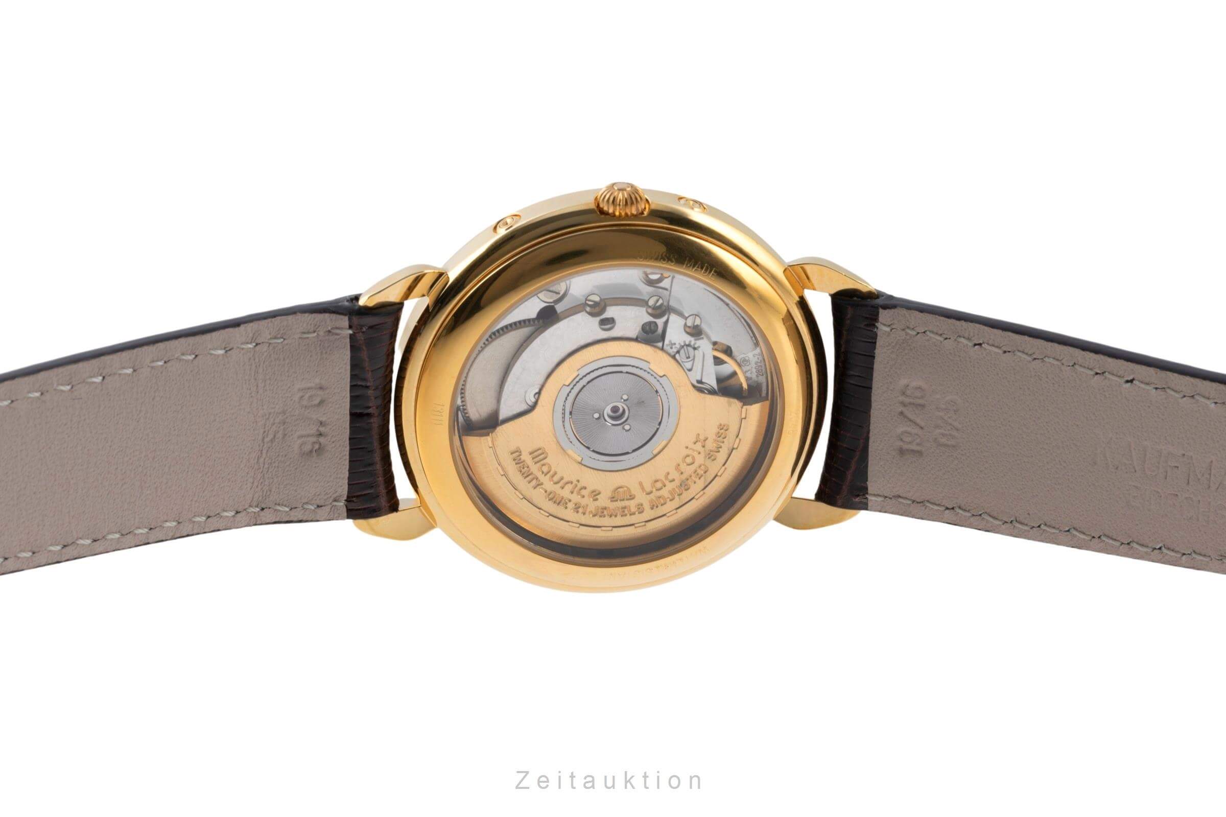 Maurice Lacroix Masterpiece gold-plated automatic men's watch 13111  [2402630]