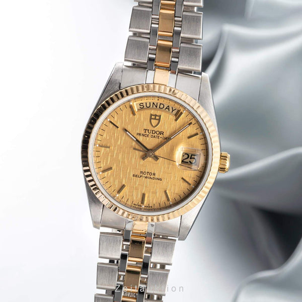 Tudor Prince Date steel / gold automatic men's watch 76213 LP: 3850EUR  [2402664]