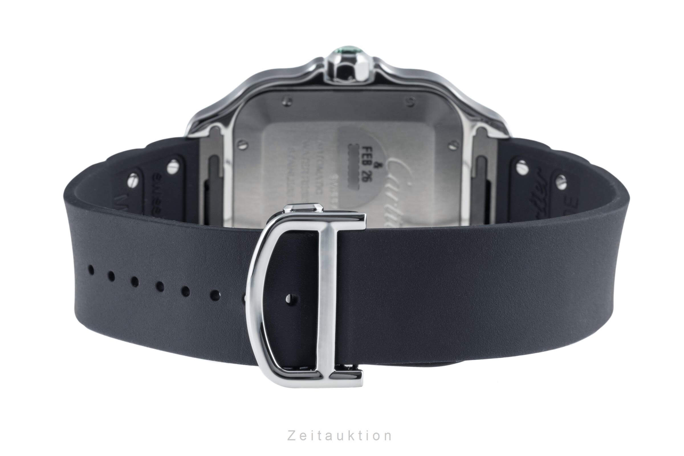 Cartier Santos Green Arabic Stahl Automatik Herrenuhr Ref. WSSA0055 B&P 2024 [2402836]