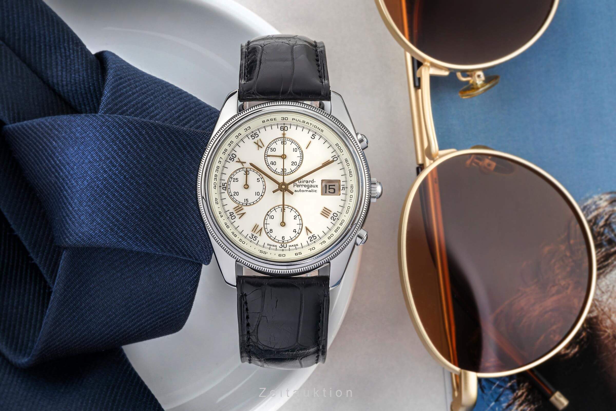 Girard Perregaux GP 4900 cronógrafo acero automático reloj para caballeros 4900  [2402848]