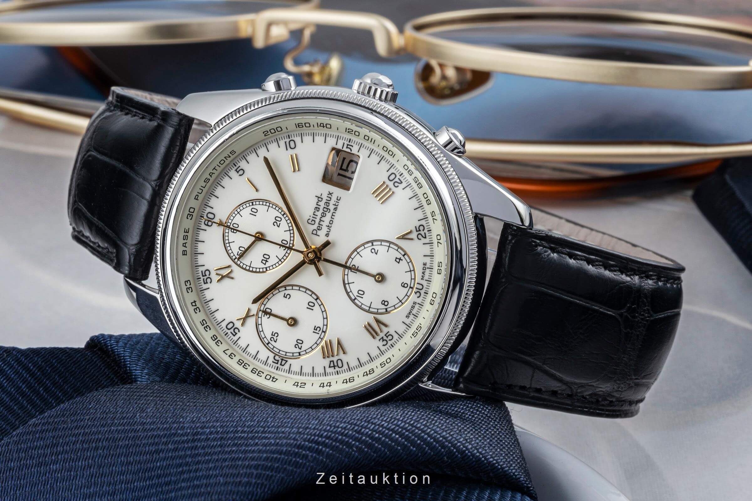 Girard Perregaux GP 4900 cronógrafo acero automático reloj para caballeros 4900  [2402848]