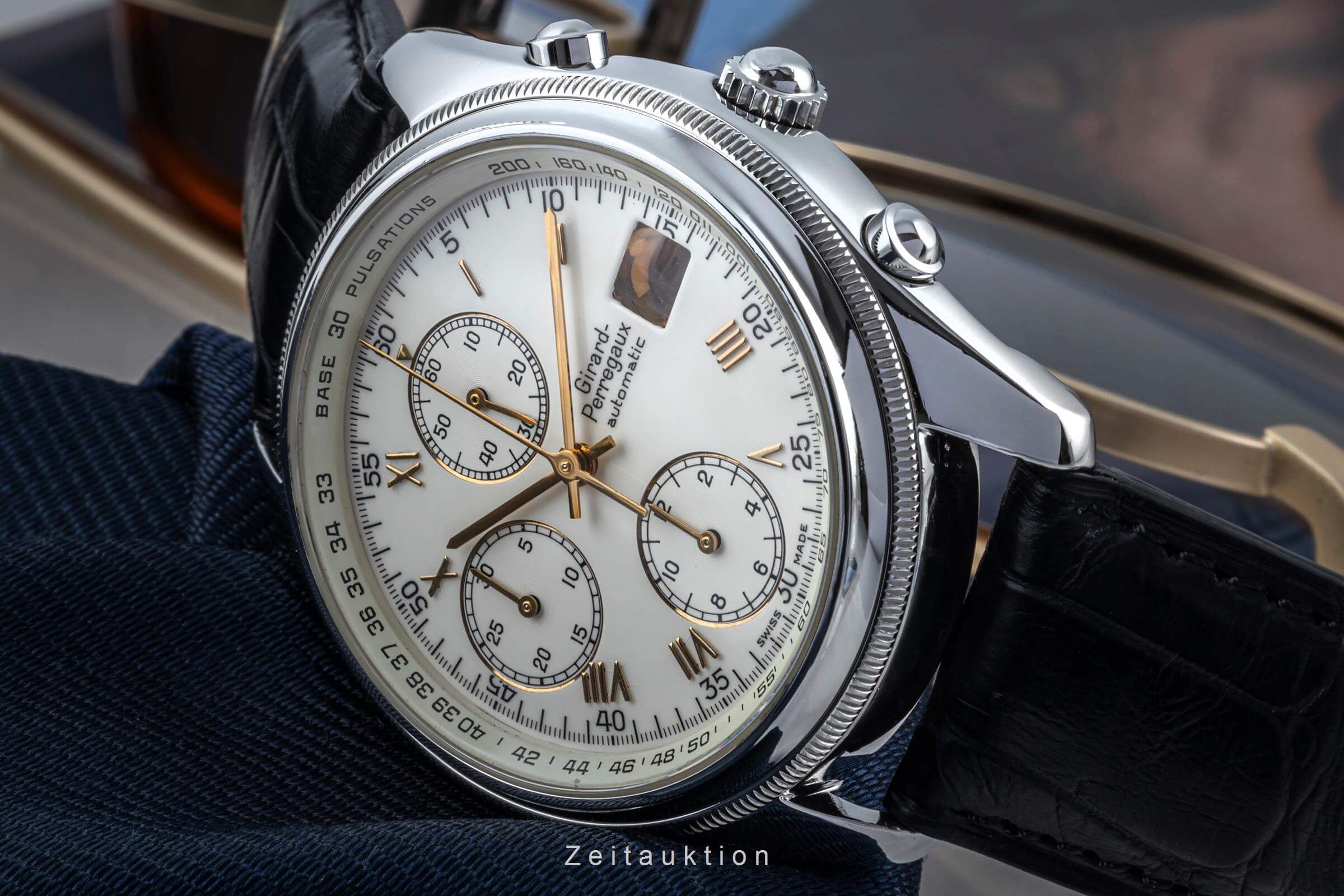 Girard Perregaux GP 4900 cronógrafo acero automático reloj para caballeros 4900  [2402848]