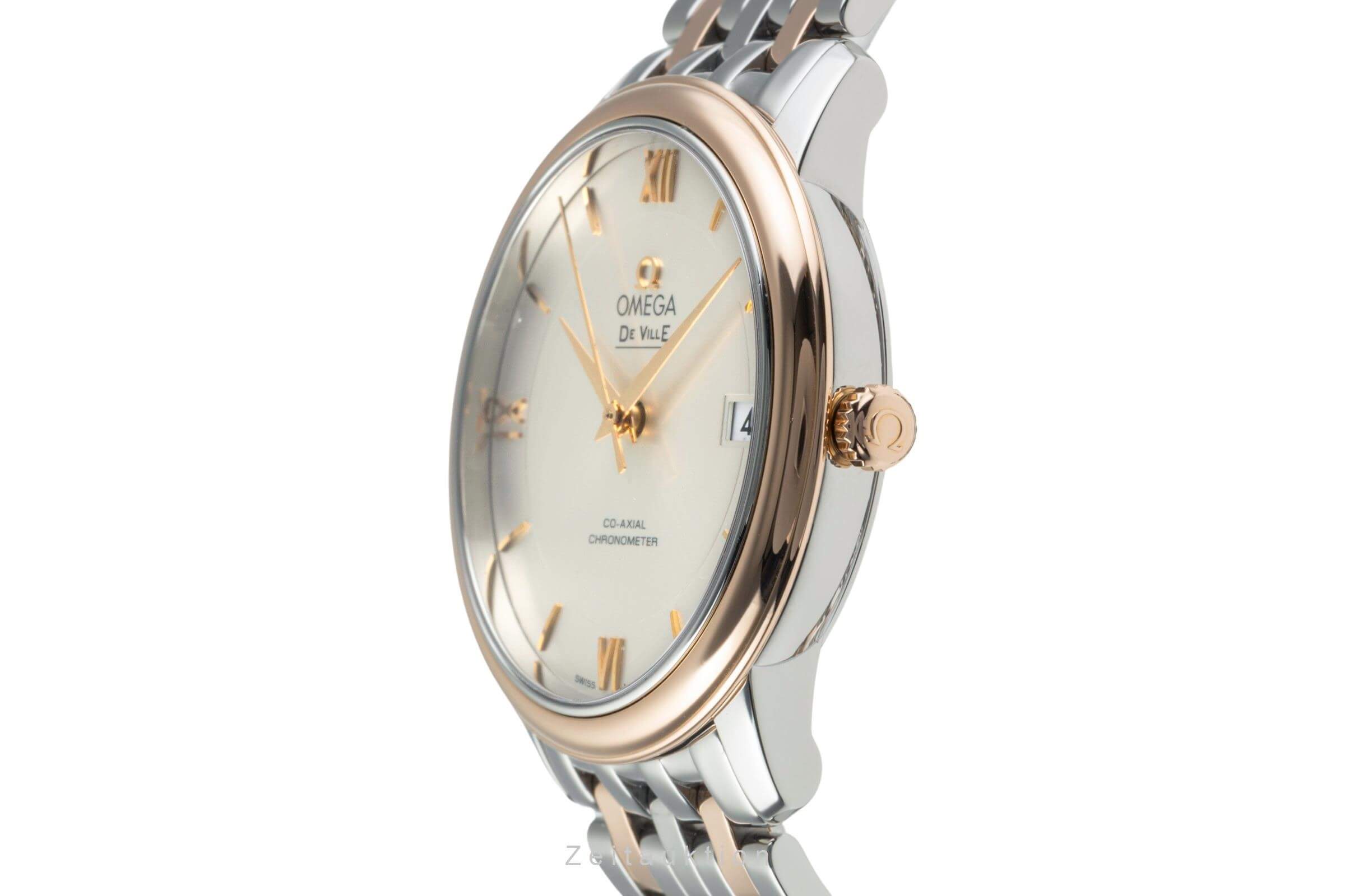Omega De Ville steel / gold automatic unisex 424.20.37.20.02.002 LP: 9900EUR  [2402962]