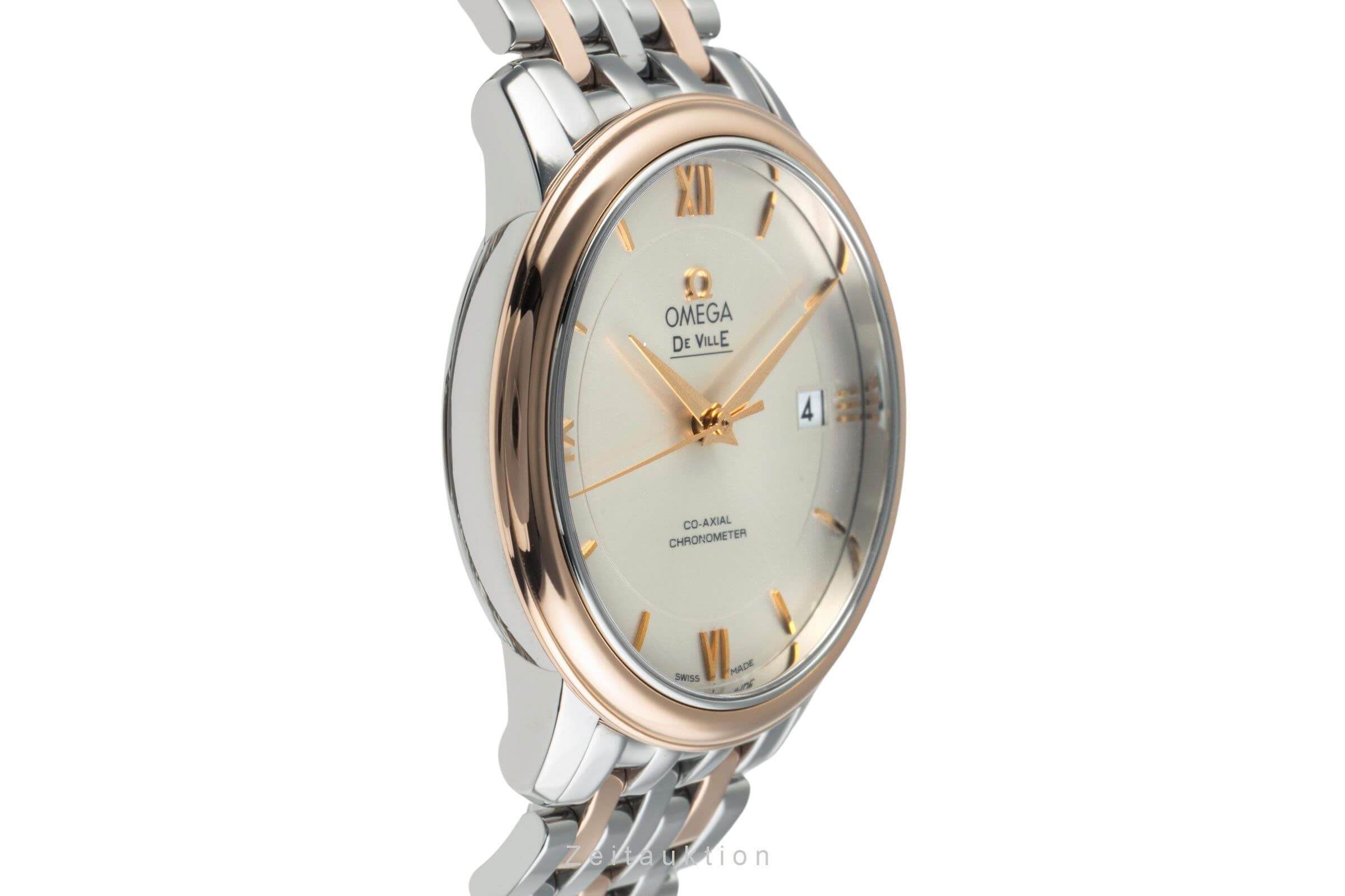 Omega De Ville steel / gold automatic unisex 424.20.37.20.02.002 LP: 9900EUR  [2402962]