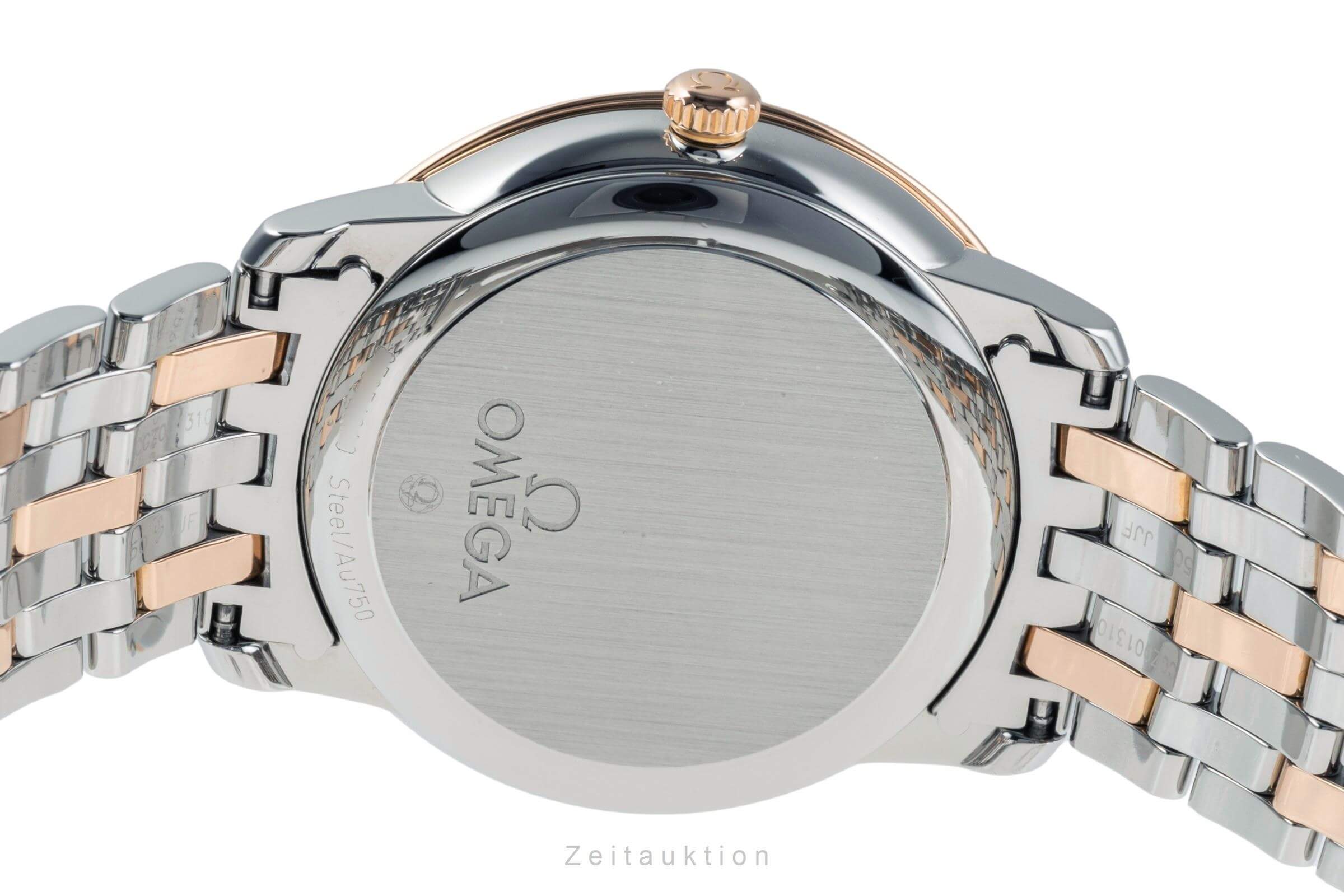 Omega De Ville steel / gold automatic unisex 424.20.37.20.02.002 LP: 9900EUR  [2402962]