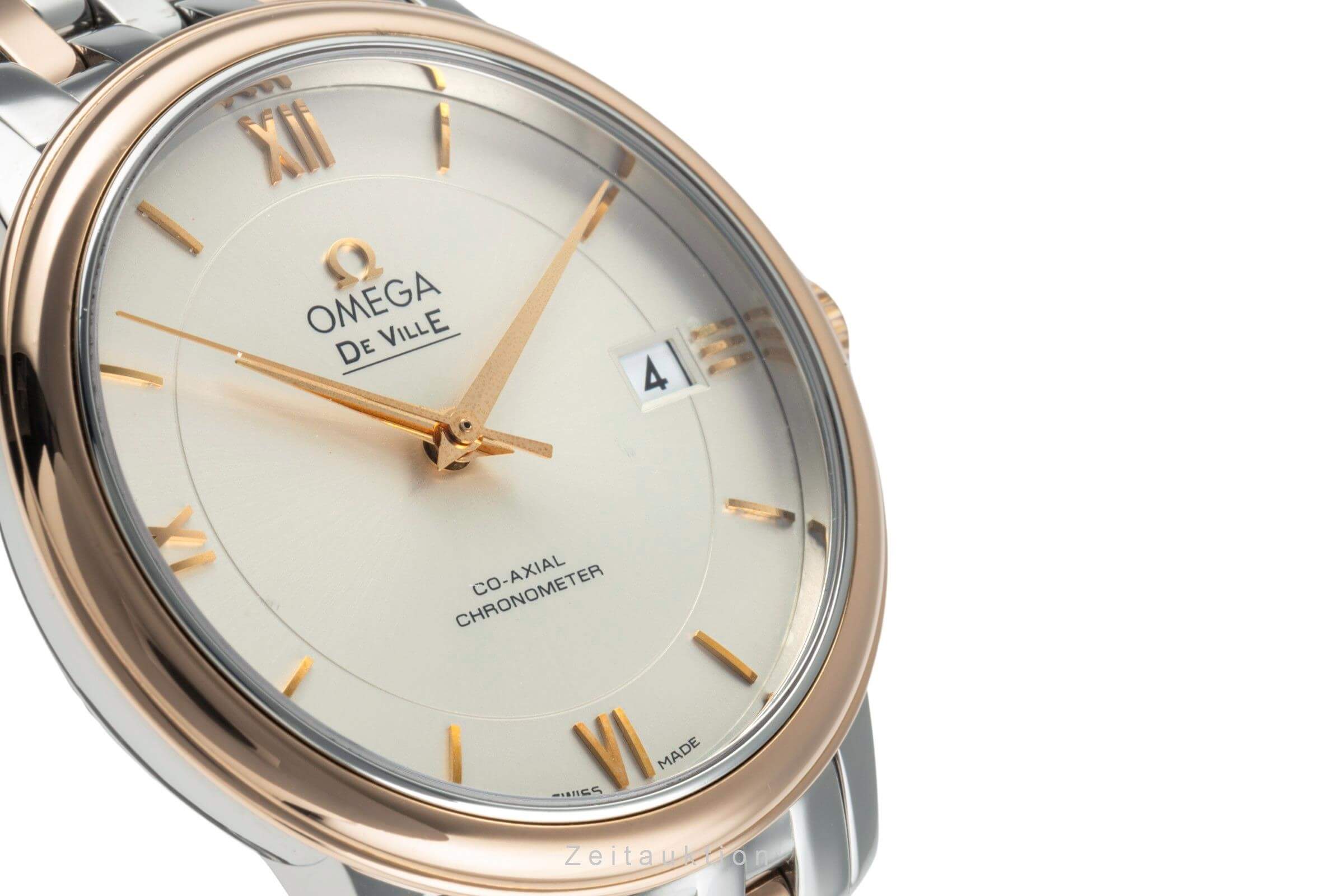 Omega De Ville steel / gold automatic unisex 424.20.37.20.02.002 LP: 9900EUR  [2402962]