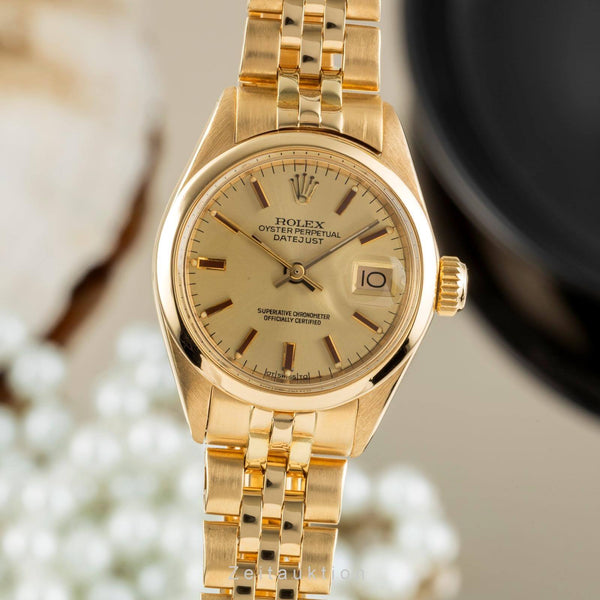 Rolex Lady Datejust oro 18 ct automatismo orologio da donna 6916  [2403043]