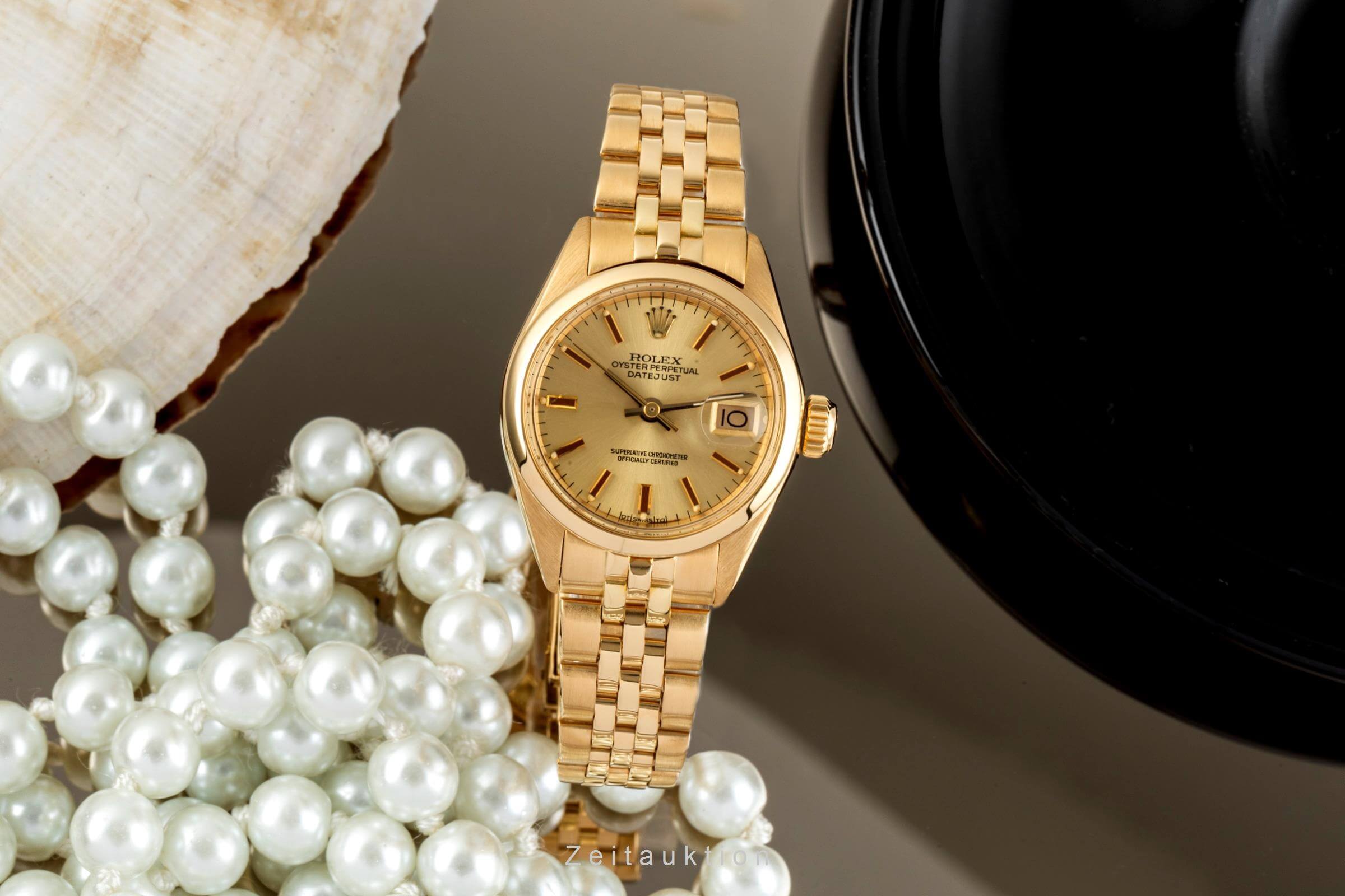 Rolex Lady Datejust oro 18 ct automatismo orologio da donna 6916  [2403043]