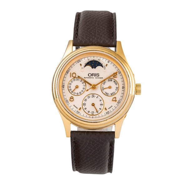 Oris plata banada en oro automático reloj para caballeros 7433  [2403135]