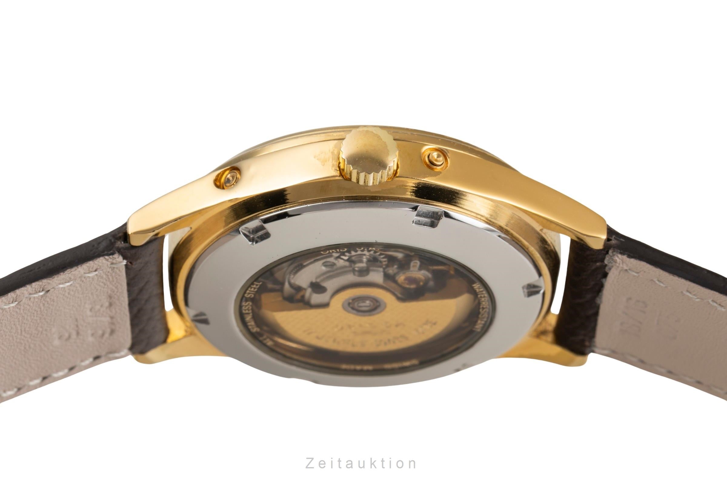 Oris plata banada en oro automático reloj para caballeros 7433  [2403135]