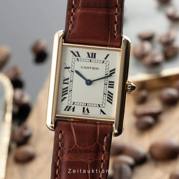Cartier Tank Louis Cartier 18K (0,750) Gelbgold Herrenuhr Ref. 88105 VP: 11000 € [2403162]