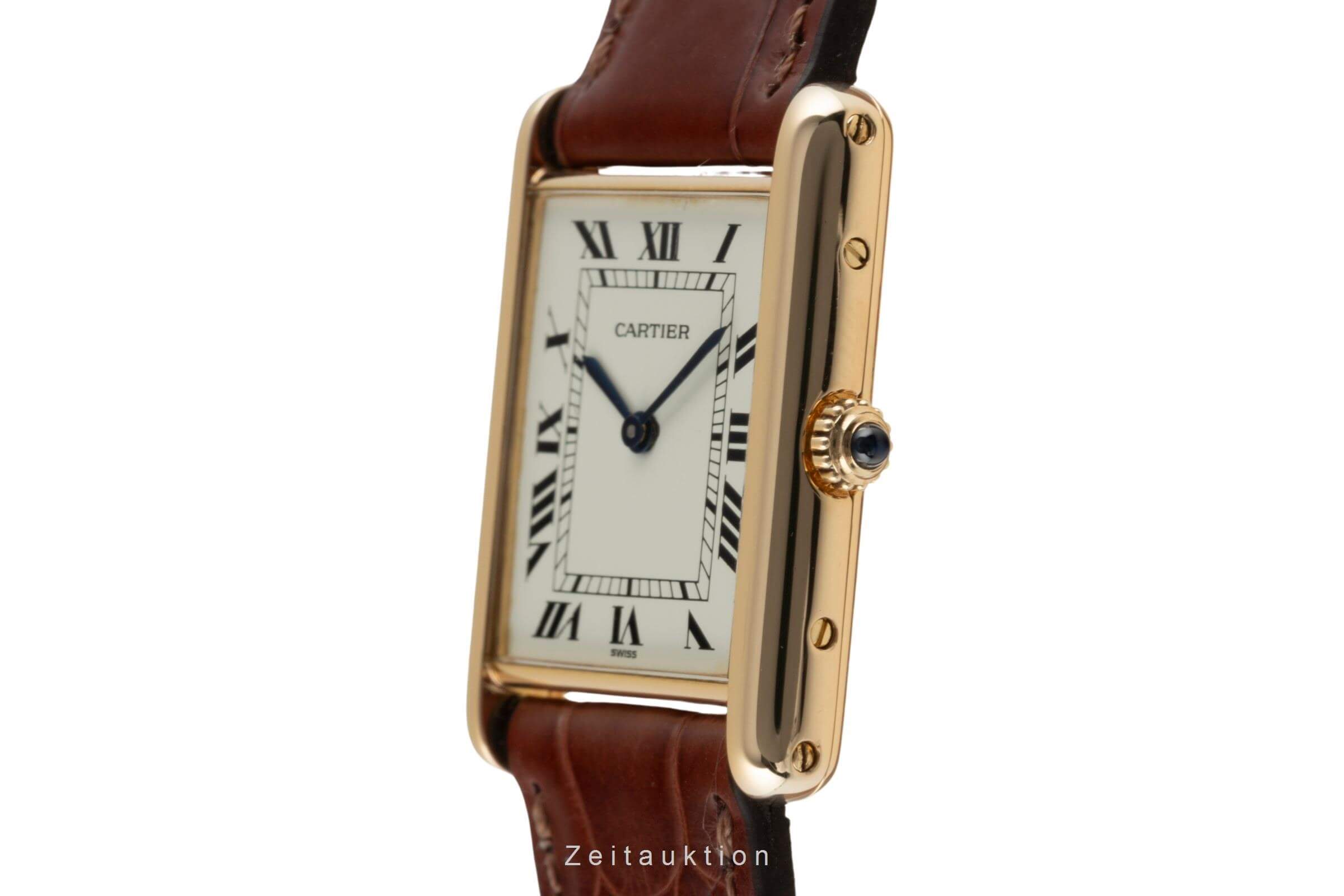 Cartier Tank Louis Cartier 18K (0,750) Gelbgold Herrenuhr Ref. 88105 VP: 11000 € [2403162]