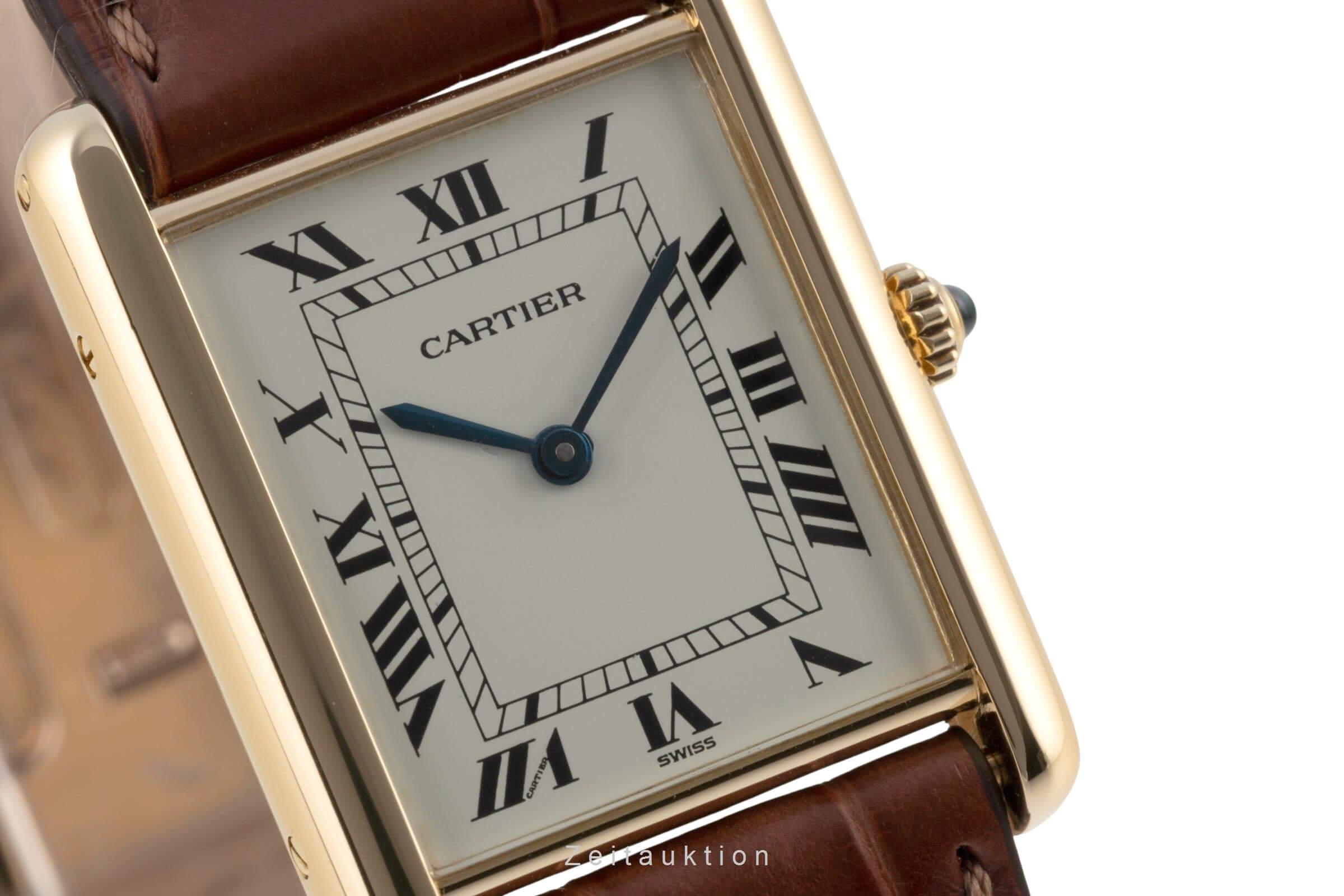 Cartier Tank Louis Cartier 18K (0,750) Gelbgold Herrenuhr Ref. 88105 VP: 11000 € [2403162]