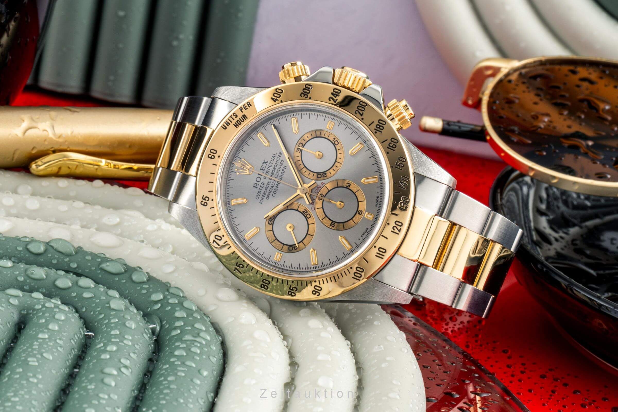 Rolex Daytona cronografo acciaio / oro automatismo orologio da uomo 16523 LP: 20800EUR  [2403163]