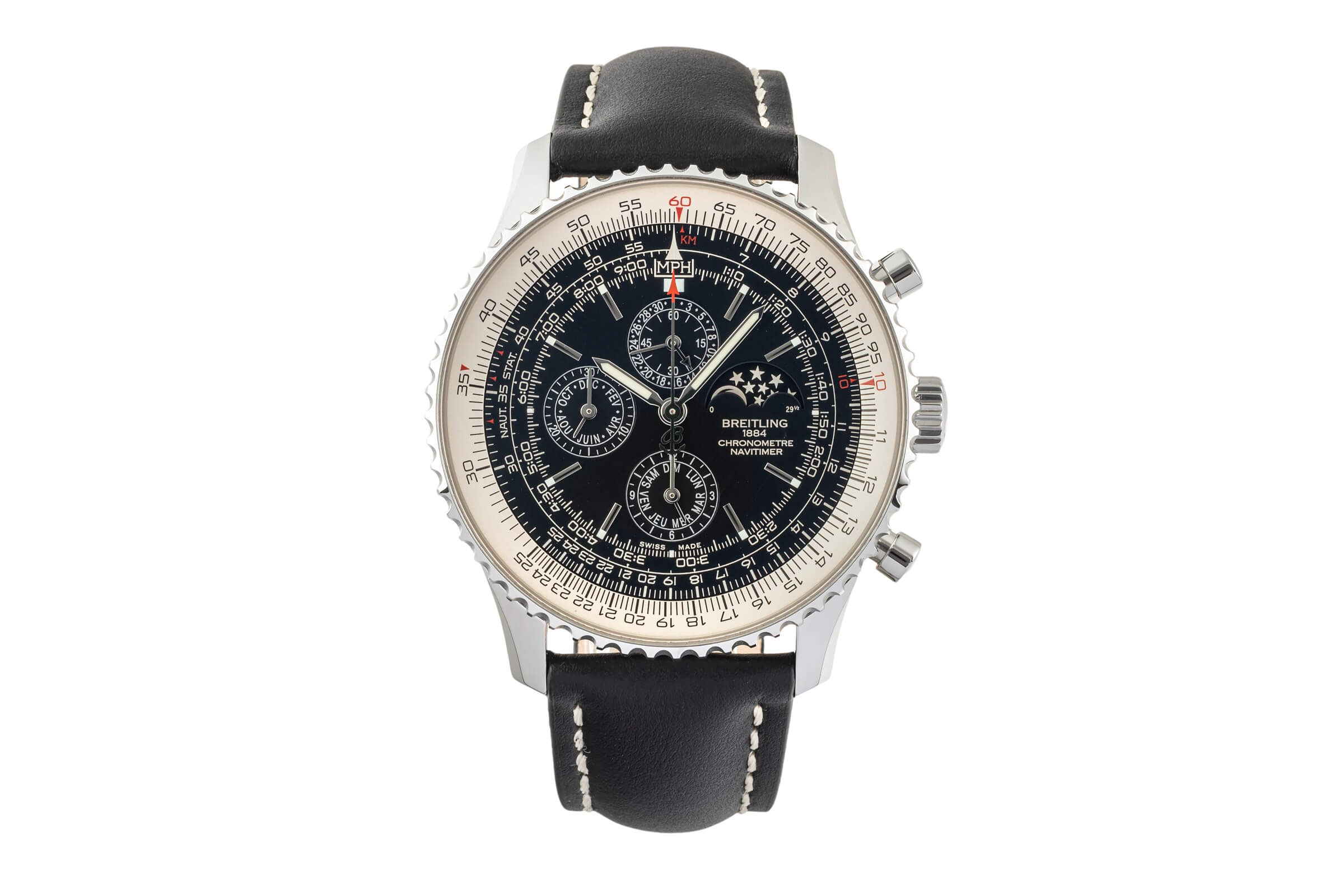 Breitling Navitimer 1461 Chrono Triple Calendar Moon Phase Automatik Limitiert [2403187]
