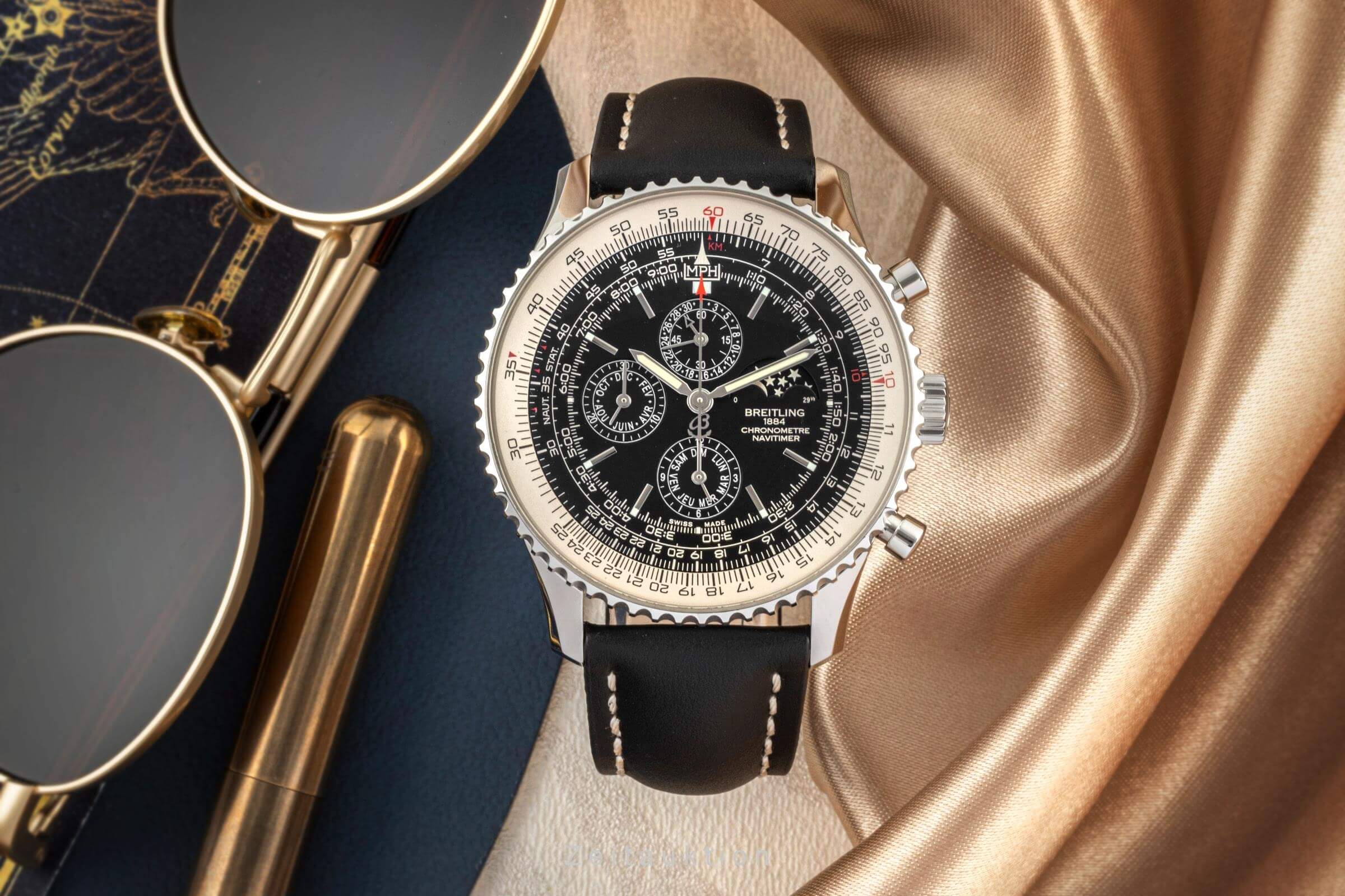 Breitling Navitimer 1461 Chrono Triple Calendar Moon Phase Automatik Limitiert [2403187]