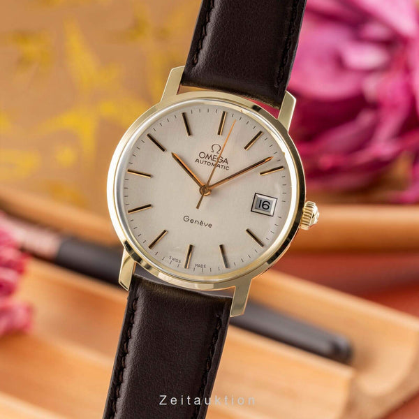 Omega Geneve 14k (0,585) Gelbgold Automatik Herrenuhr Ref. 166.7071 Vintage [2403220]