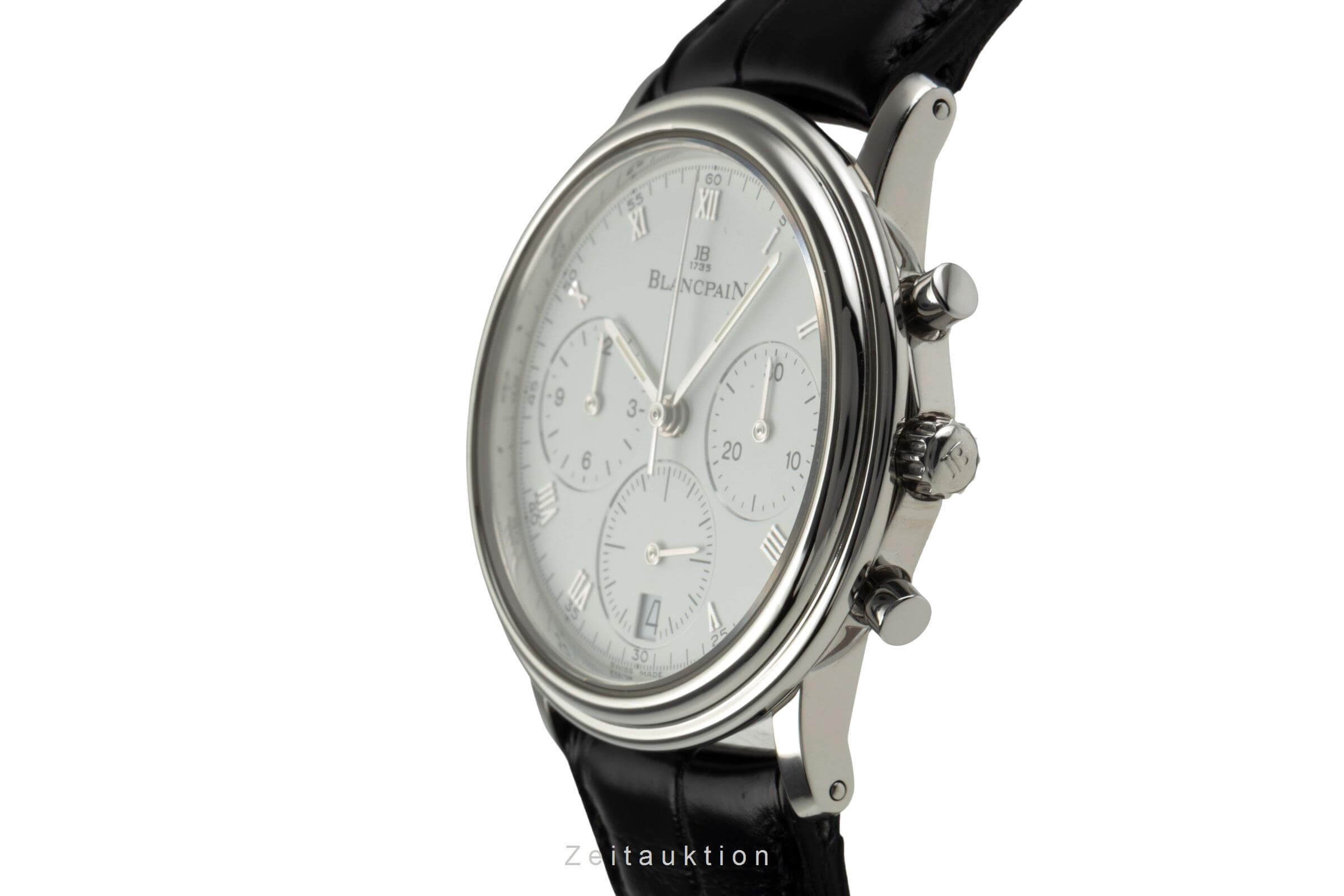 Blancpain Villeret chronograph steel automatic men's watch 1185-1127-55  [2403255]