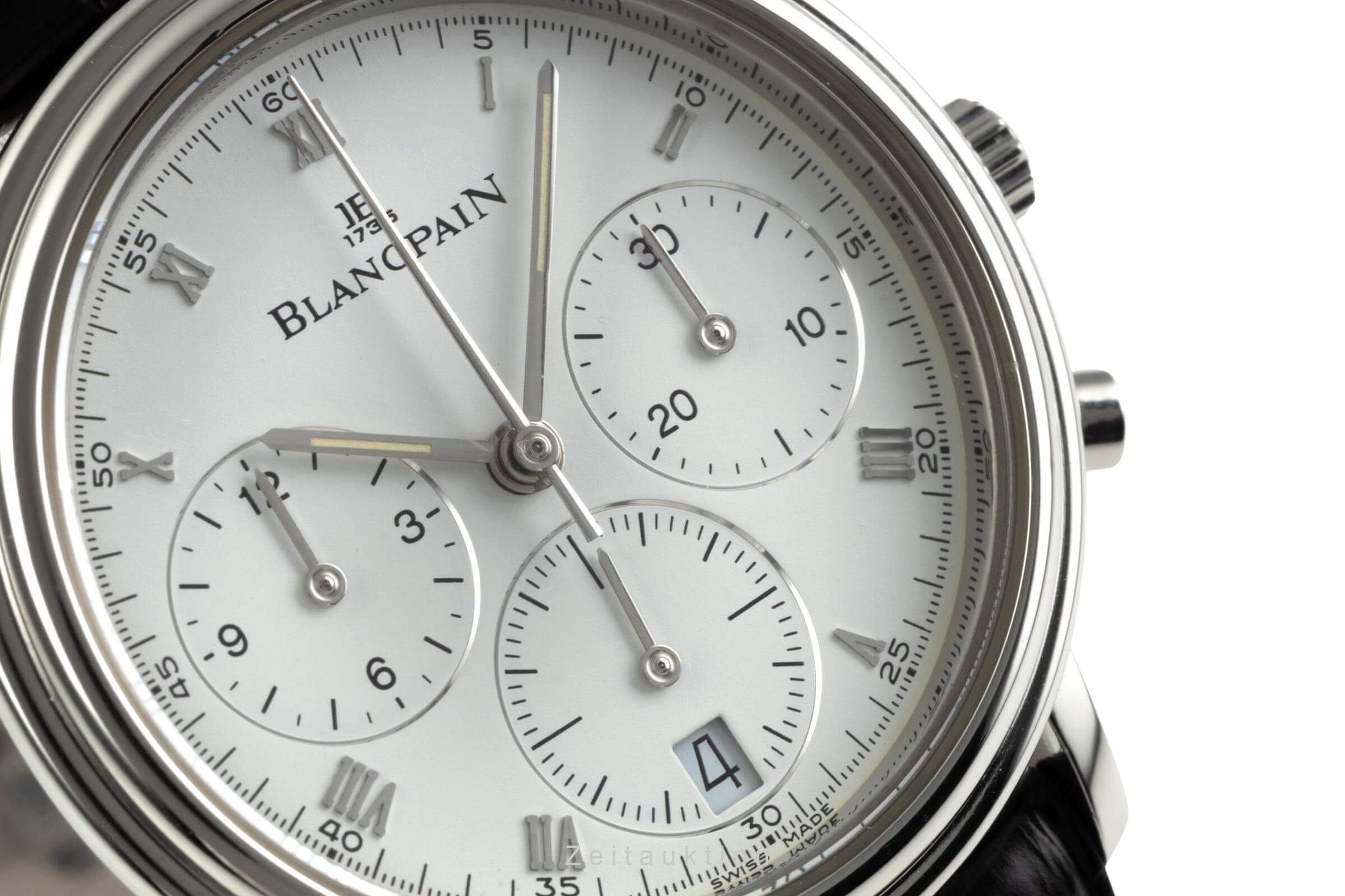 Blancpain Villeret chronograph steel automatic men's watch 1185-1127-55  [2403255]