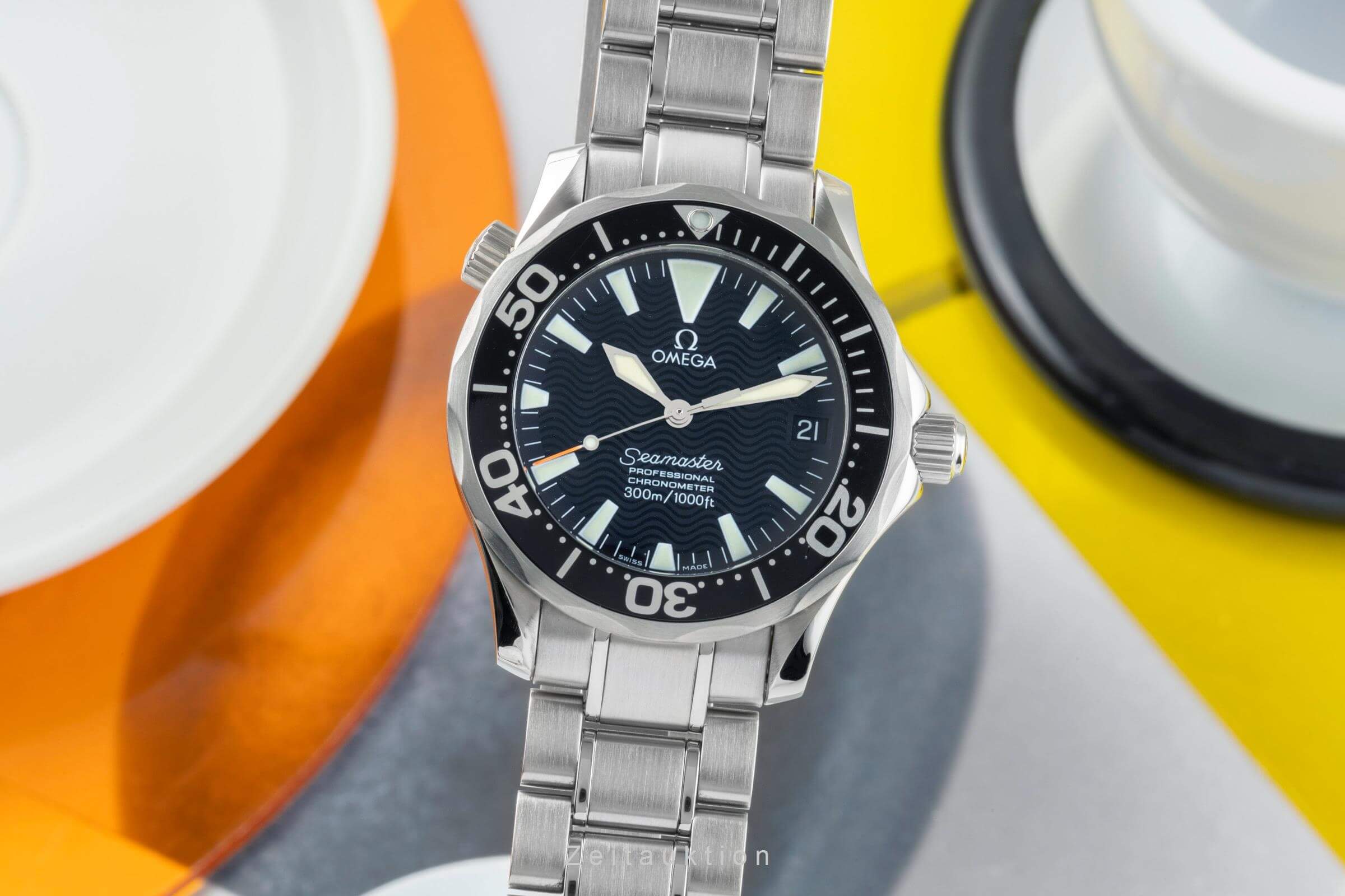 Omega Seamaster steel automatic men's watch 2252.50.00 LP: 6500EUR  [2403273]