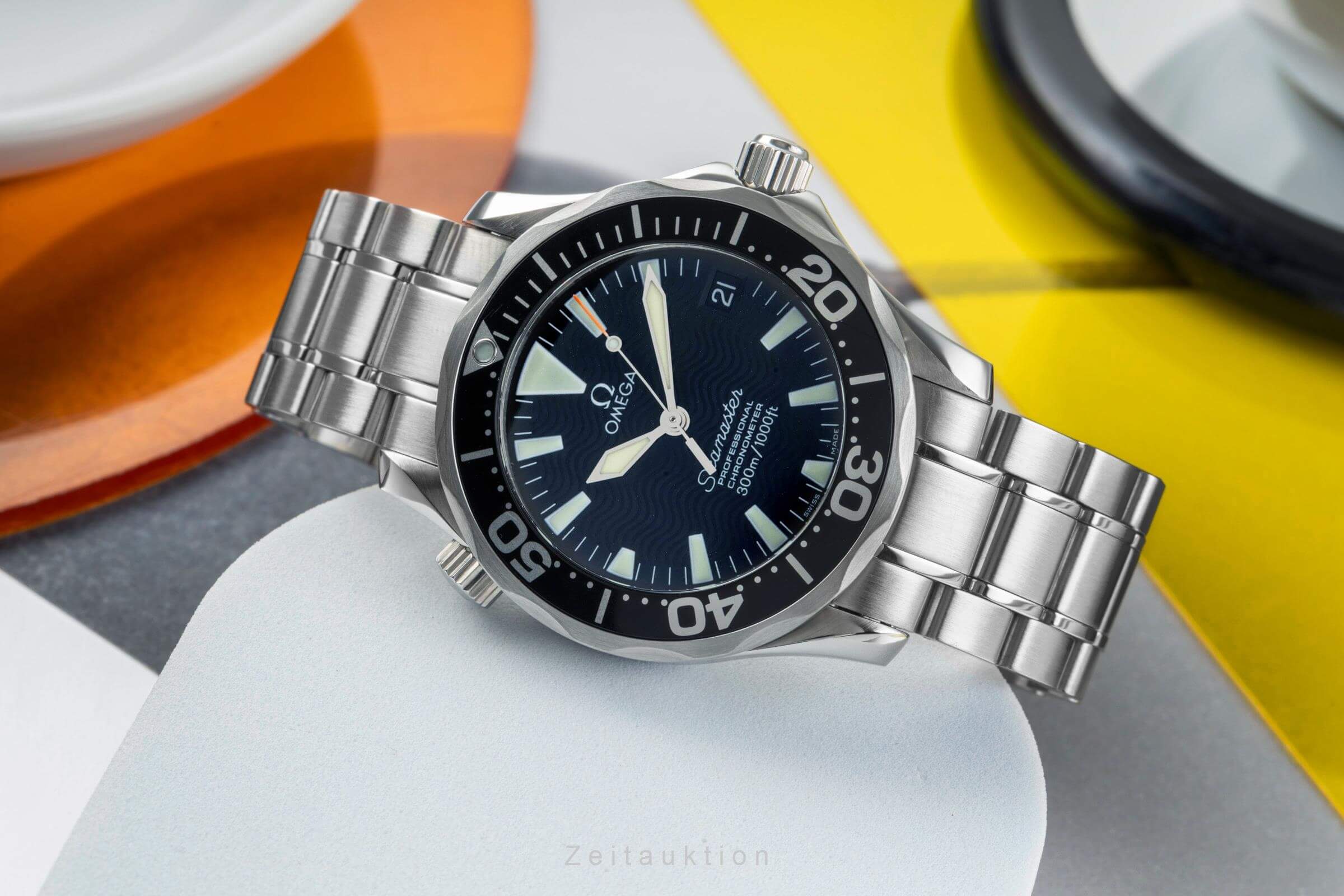 Omega Seamaster acero automático reloj para caballeros 2252.50.00 LP: 6500EUR  [2403273]
