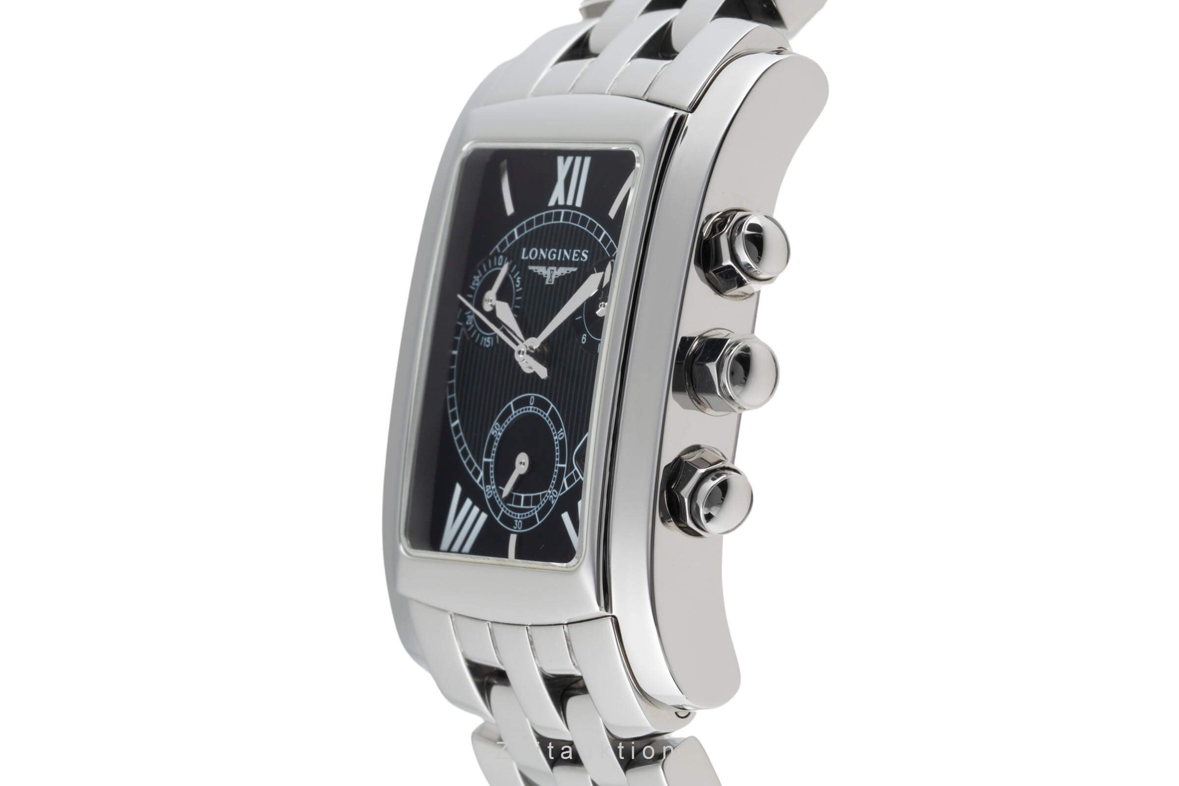 Longines Dolce Vita Chronograph Edelstahl Herrenuhr Ref. L5.656.4 Klassiker B&P [2403293]