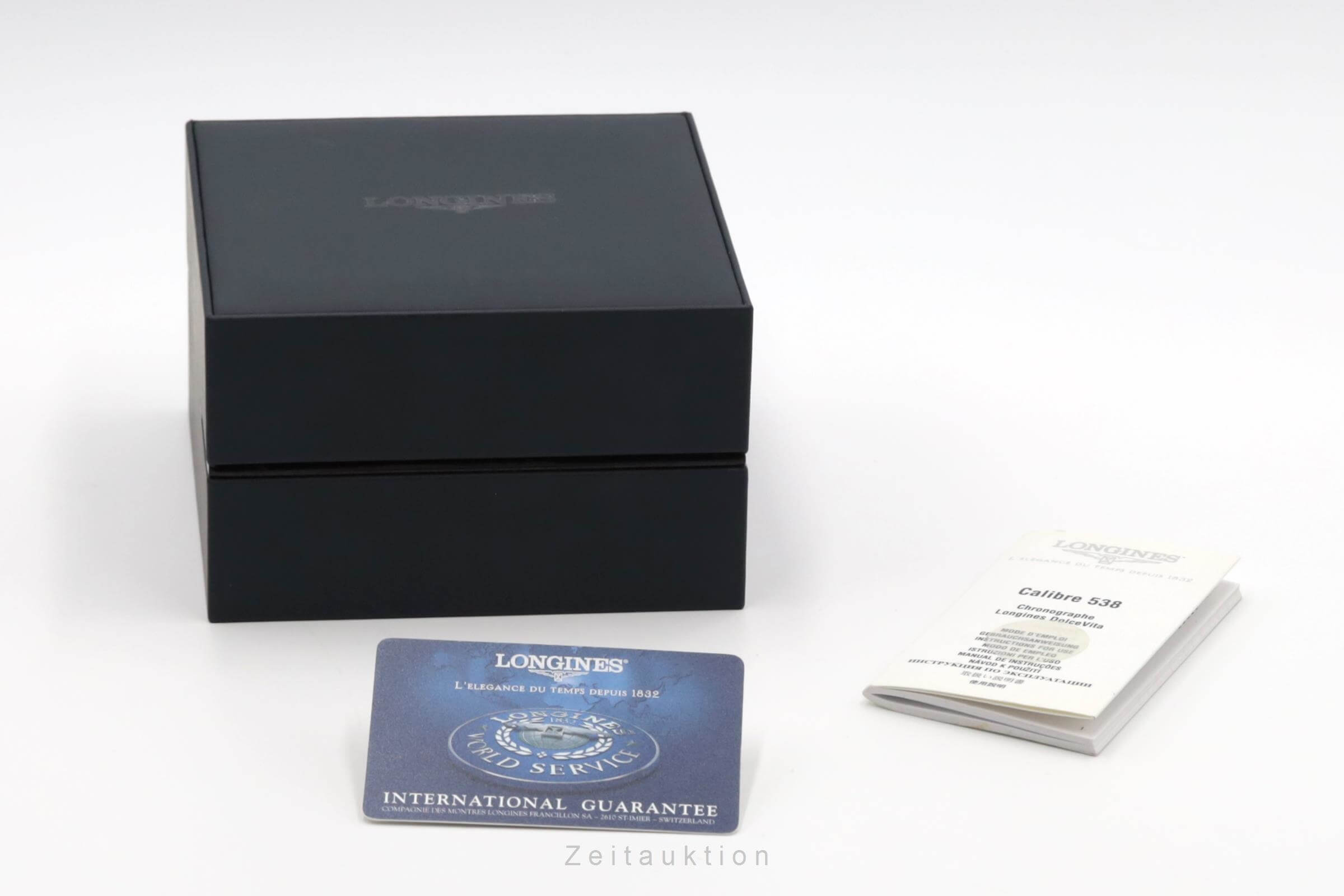 Longines Dolce Vita Chronograph Edelstahl Herrenuhr Ref. L5.656.4 Klassiker B&P [2403293]