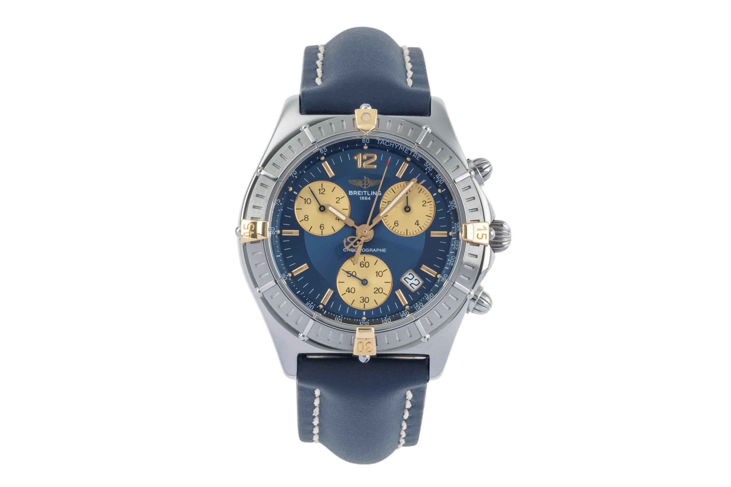 Breitling Sirius chronograph steel / gold quartz men's watch B53011  [2403305]