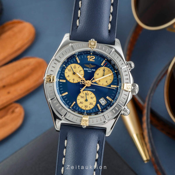 Breitling Sirius chronograph steel / gold quartz men's watch B53011  [2403305]