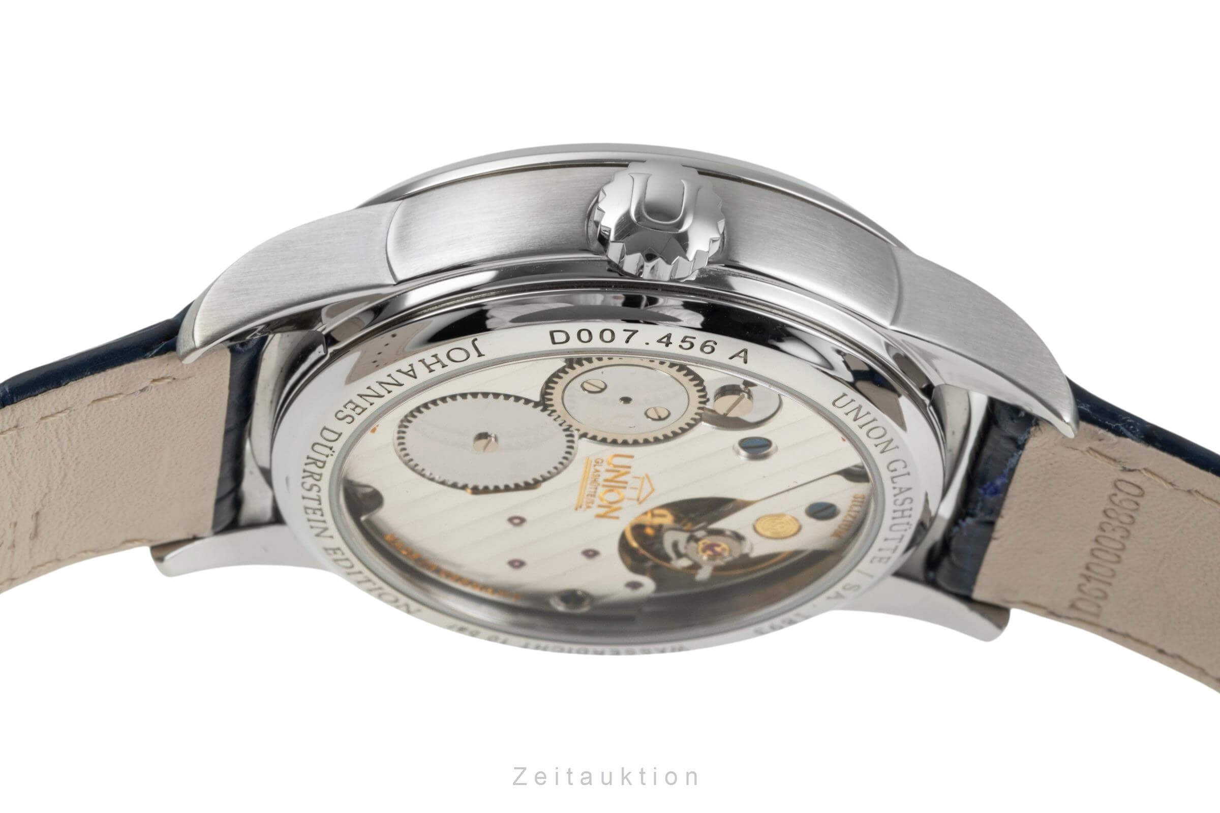 Union Glashütte 1893 acero cuerda manual reloj para caballeros D007.456.16.082.00 LP: 2680EUR  [2403351]