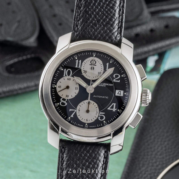 Baume & Mercier Capeland chronographe acier automatique montre pour hommes MV045216  [2403449]