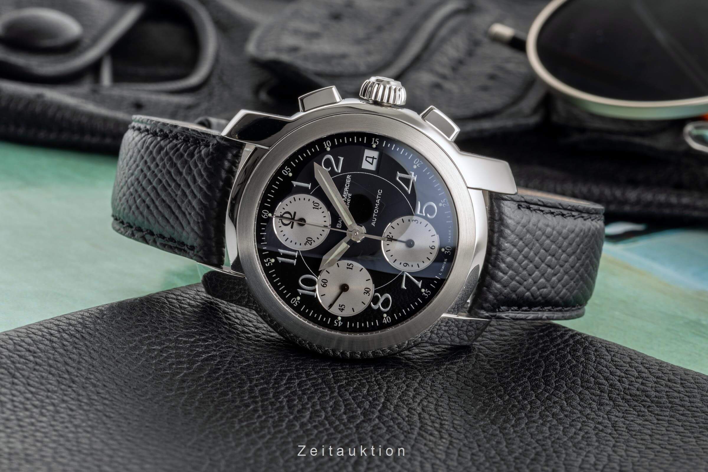 Baume Mercier Capeland chronograph steel automatic BM 13750