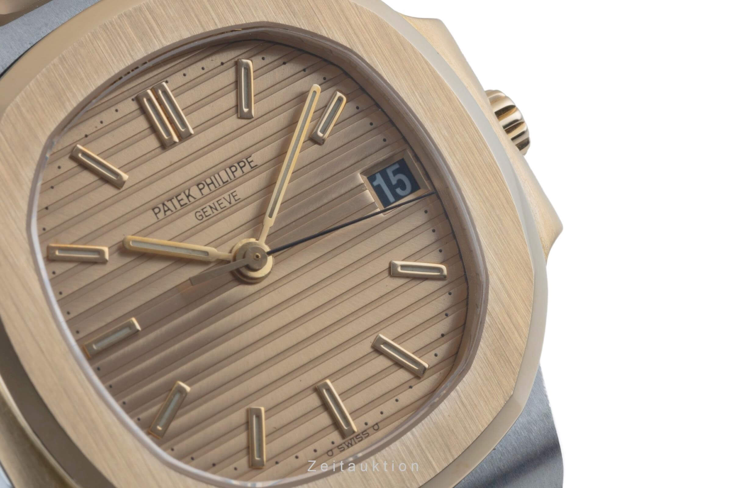 Patek Philippe Nautilus Stahl / Gold Automatik Datum Herrenuhr Ref. 3800/1  [2403505]