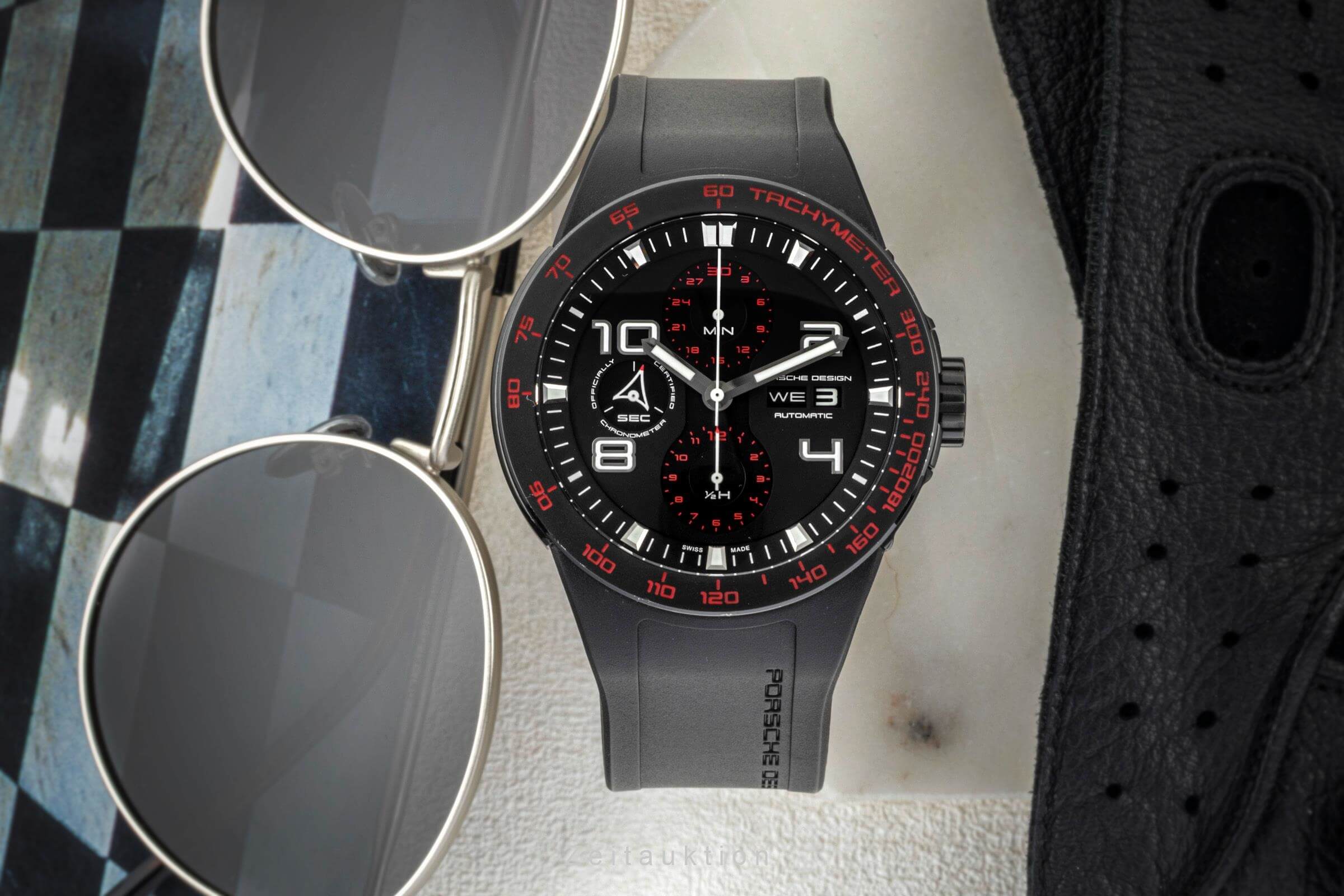 Porsche Design Flat Six Chronograph Automatik Herrenuhr Ref. P6340 [2403543]