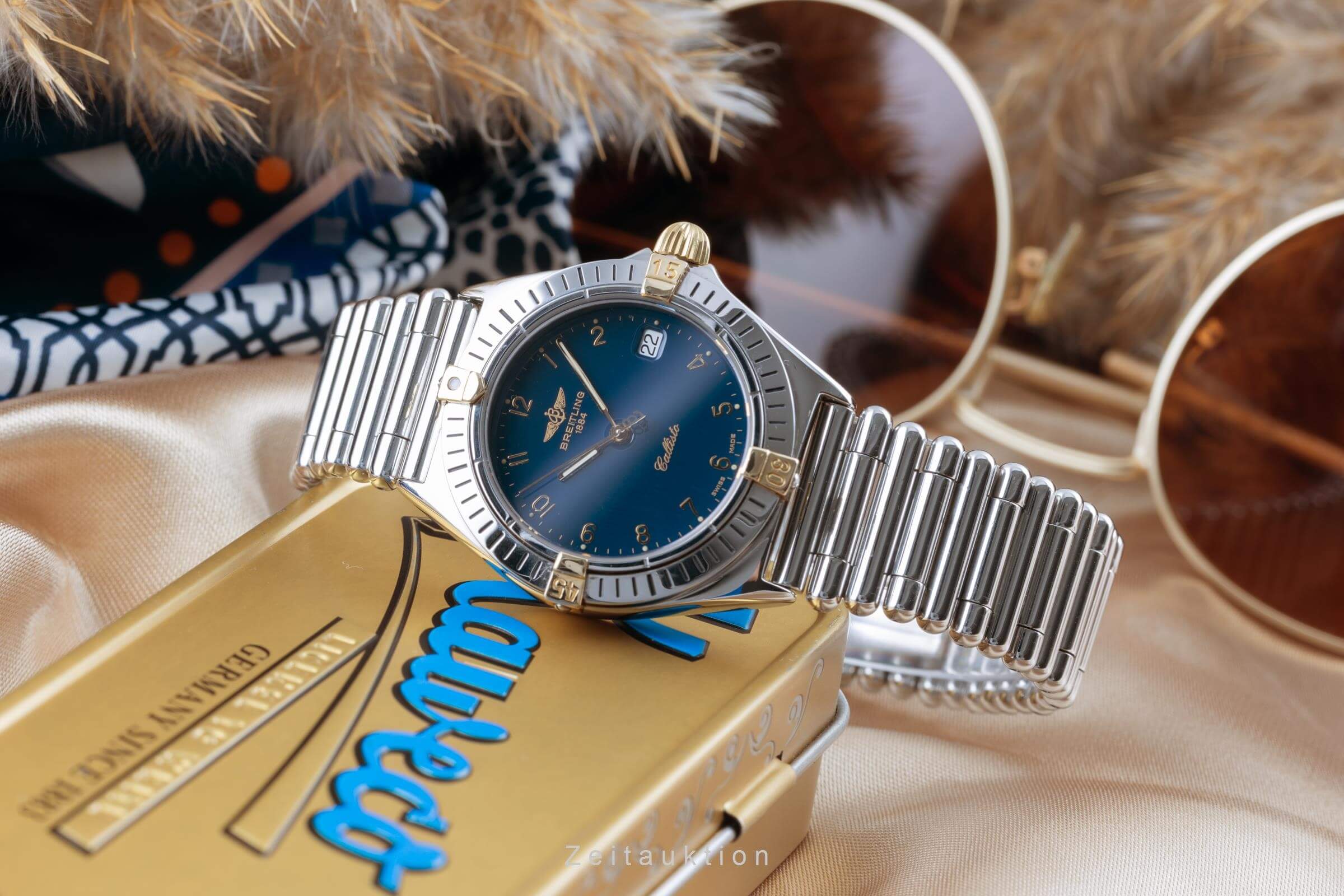 Breitling Callisto acciaio / oro quarzo orologio da uomo B57045  [2403555]