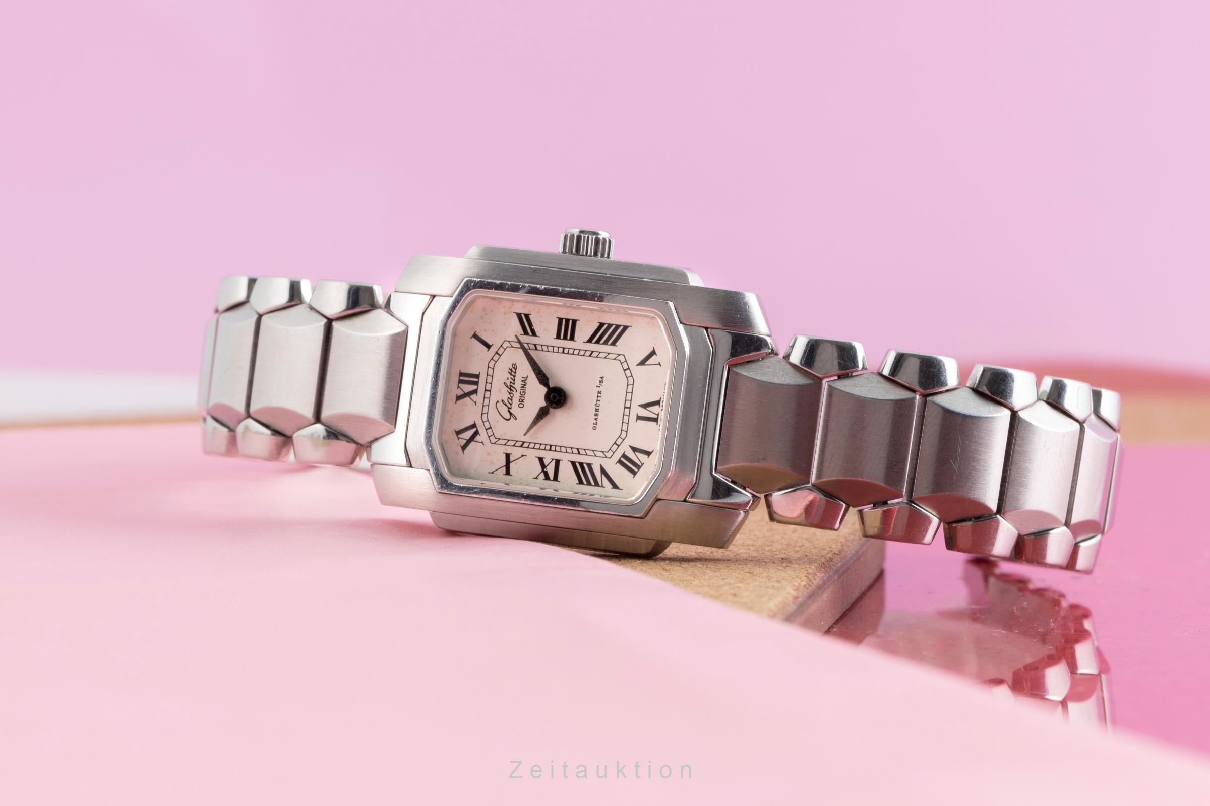 Glashütte Senator acier à remontage manuel montre pour femmes 21-01-01-01-04  [2403701]