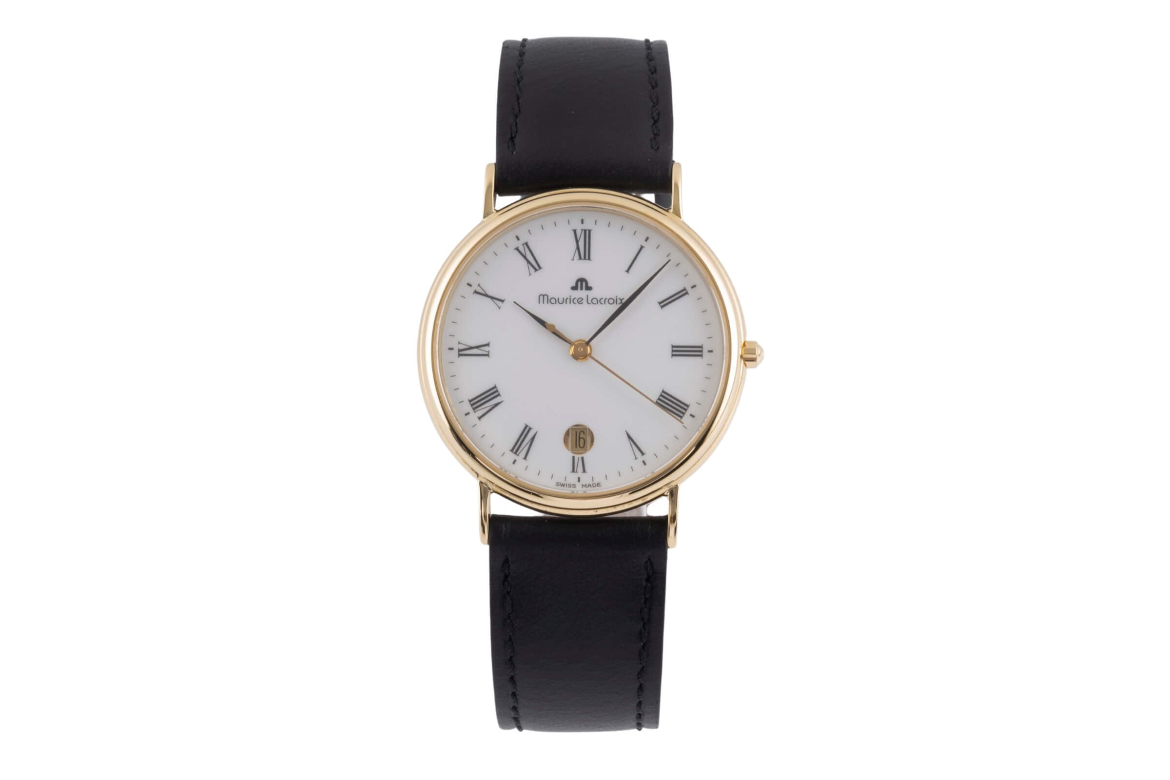 Maurice Lacroix Classic Serie 18k (0,750) Gold Quarz Herrenuhr Ref. 95409-710  [2403706]