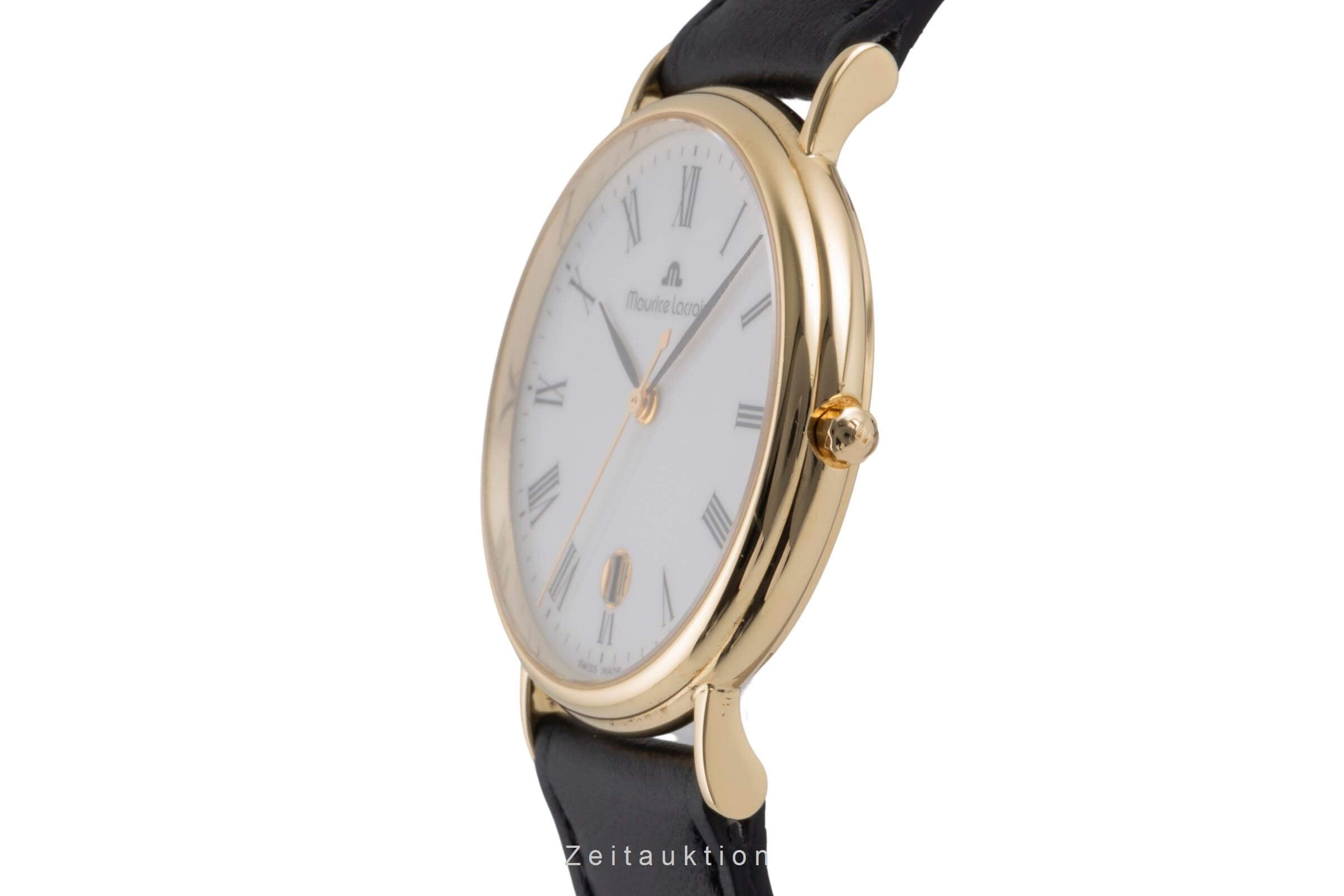 Maurice Lacroix Classic Serie 18k (0,750) Gold Quarz Herrenuhr Ref. 95409-710  [2403706]