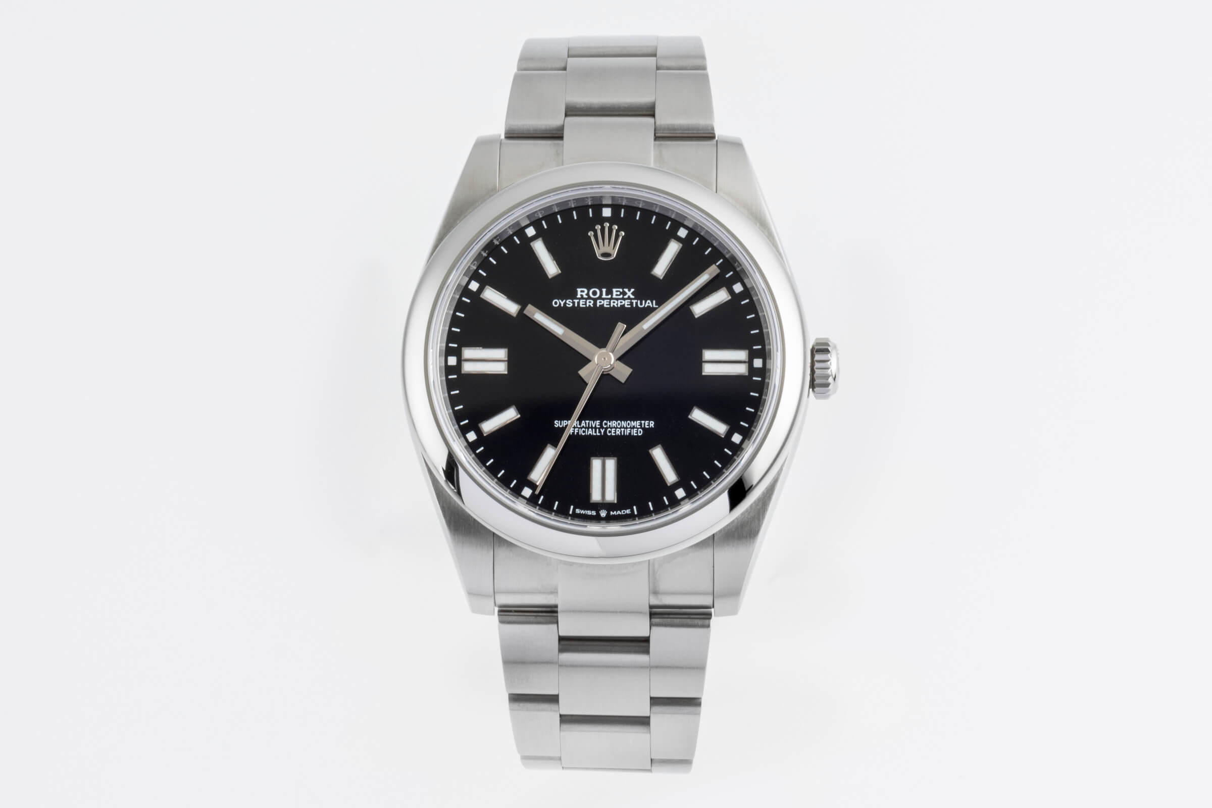 Rolex Oyster Perpetual 41 Black Dial  Automatik Stahl Herrenuhr Ref. 124300 B&P [2403973]