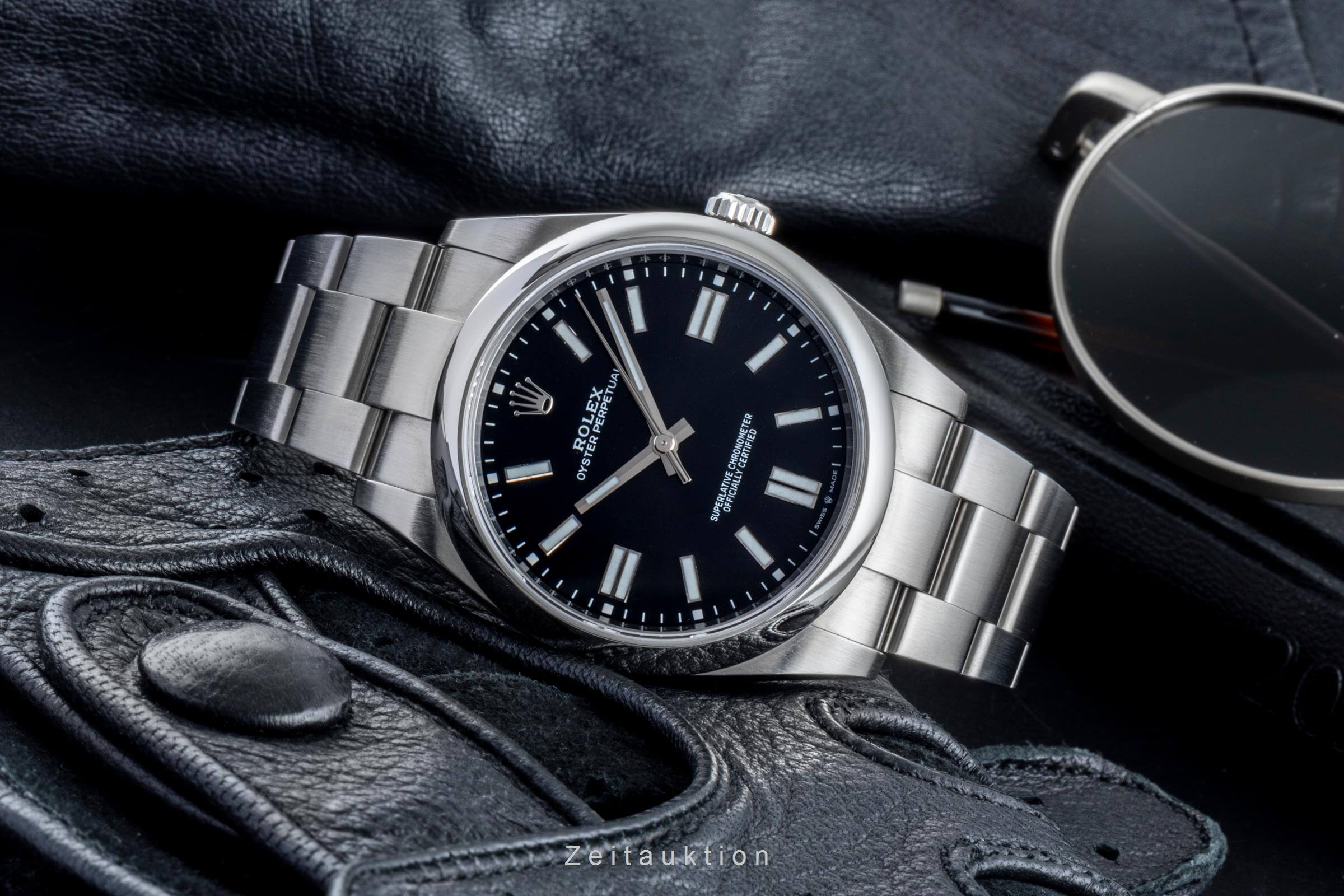 Rolex Oyster Perpetual 41 Black Dial  Automatik Stahl Herrenuhr Ref. 124300 B&P [2403973]