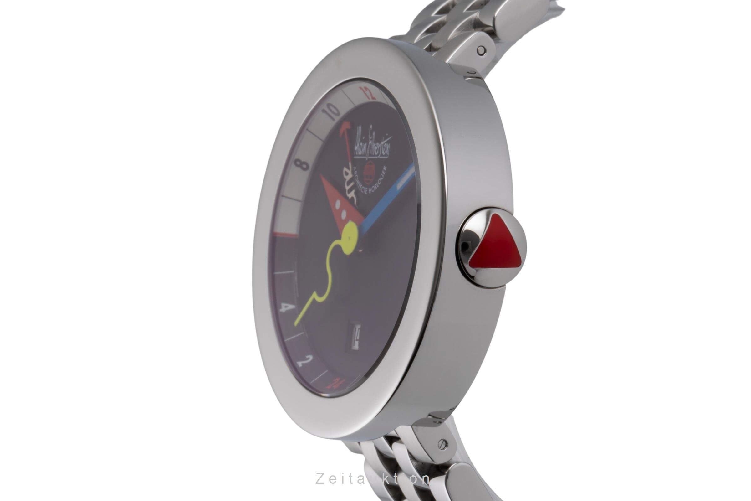 Alain Silberstein Rondo GMT steel automatic men's watch OG11  [2403991]