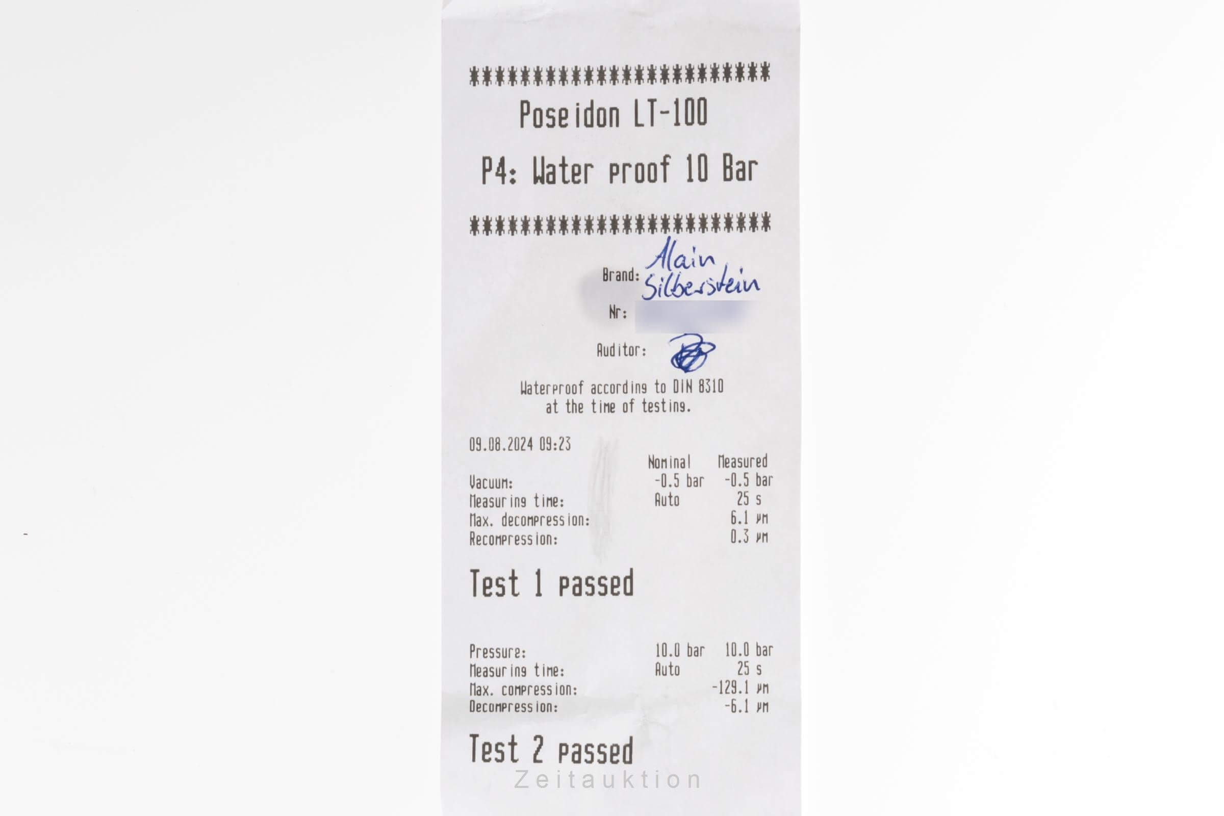 Alain Silberstein Rondo GMT steel automatic men's watch OG11  [2403991]