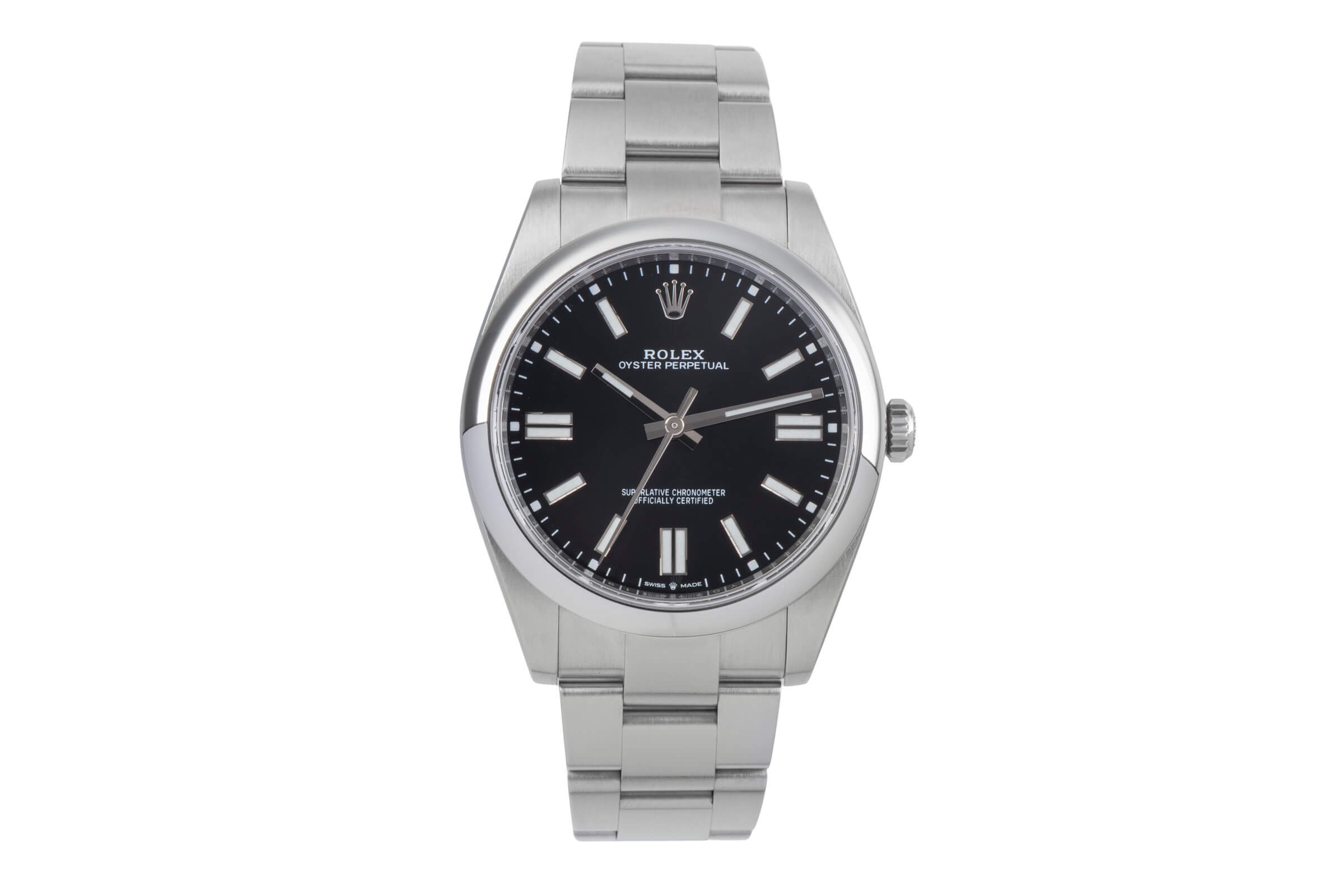 Rolex Oyster Perpetual acero automático reloj para caballeros 124300  [2404175]