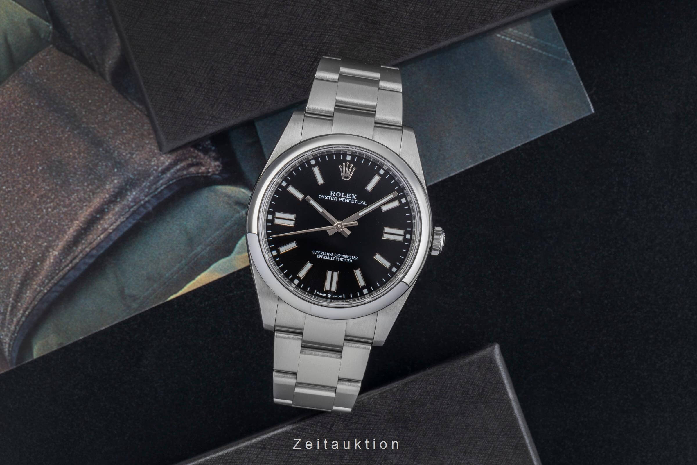 Rolex Oyster Perpetual acero automático reloj para caballeros 124300  [2404175]