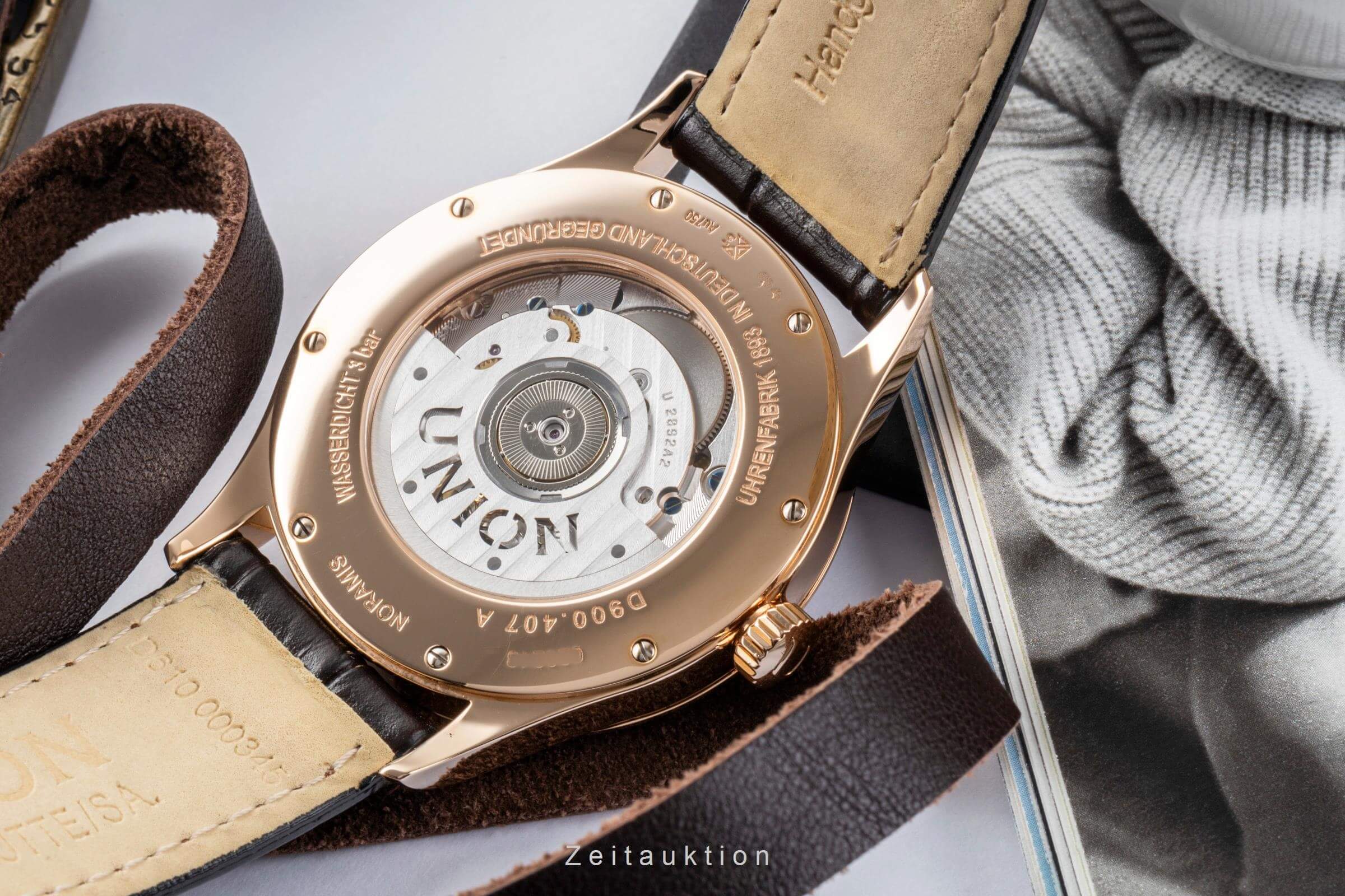 Union Glashütte Noramis 18k Gold Automatik Ref. D900.407.76.037.01 NP: 6900,- € [2404220]