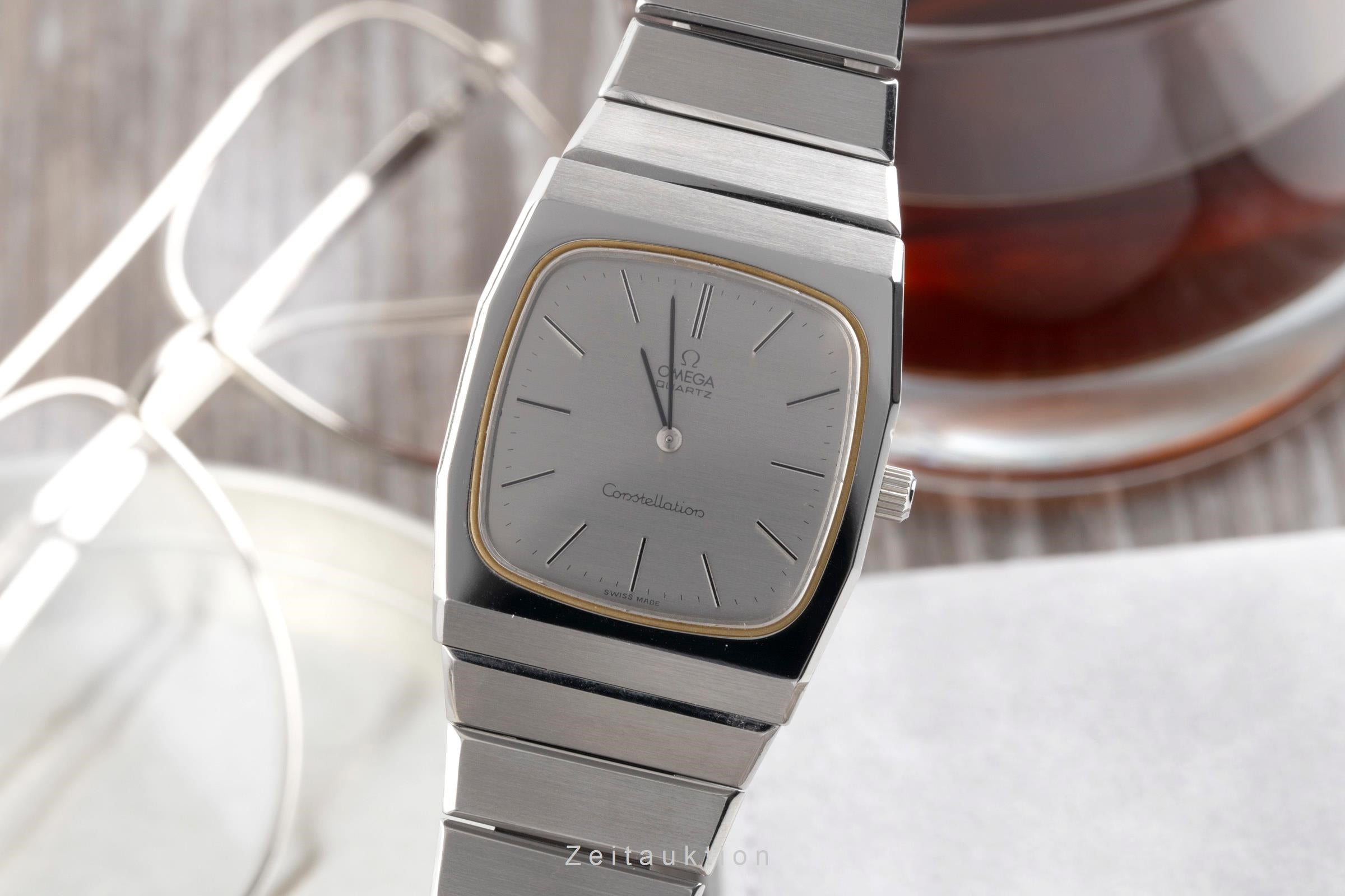 Omega Constellation acier quartz montre pour hommes 391.0801, 191.0051 Vintage  [2404426]