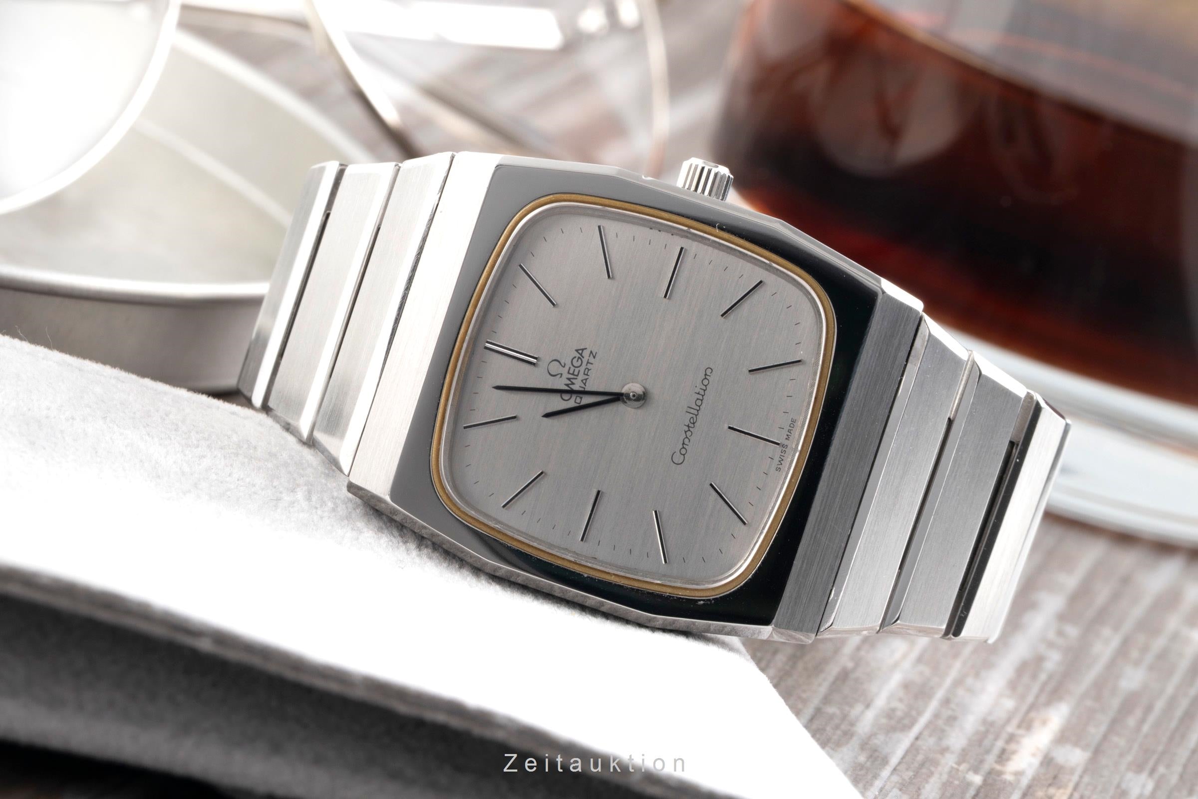 Omega Constellation acier quartz montre pour hommes 391.0801, 191.0051 Vintage  [2404426]