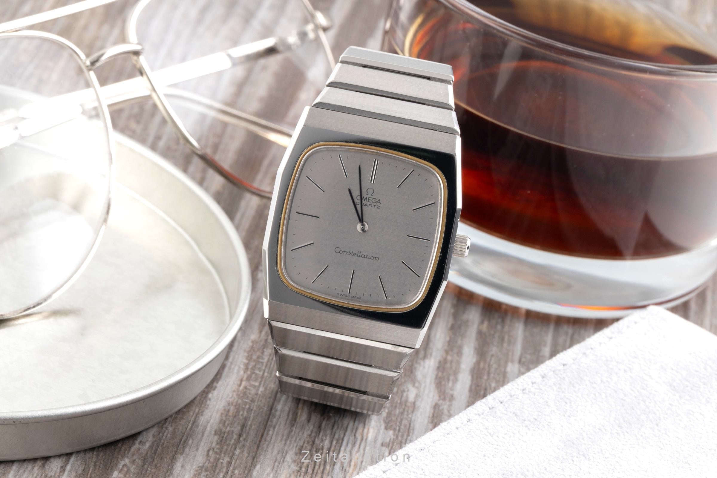 Omega Constellation acier quartz montre pour hommes 391.0801, 191.0051 Vintage  [2404426]